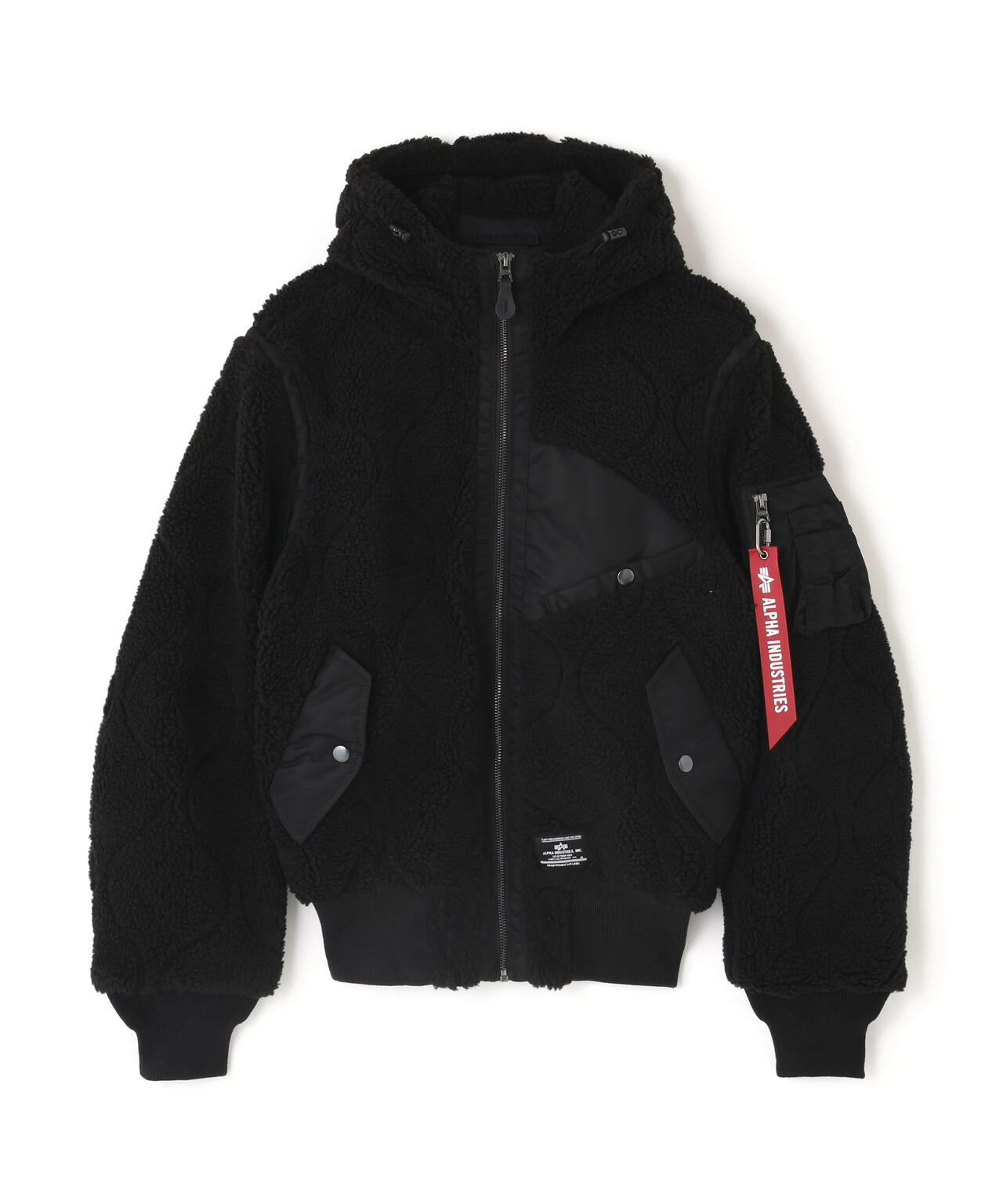 SHERPA ONION QUILTING FLIGHT JACKET