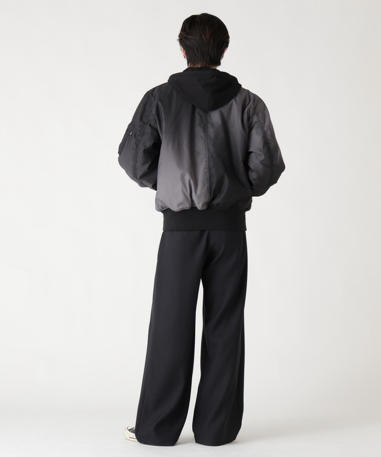 GRADIENT WASHED FLIGHT JACKET