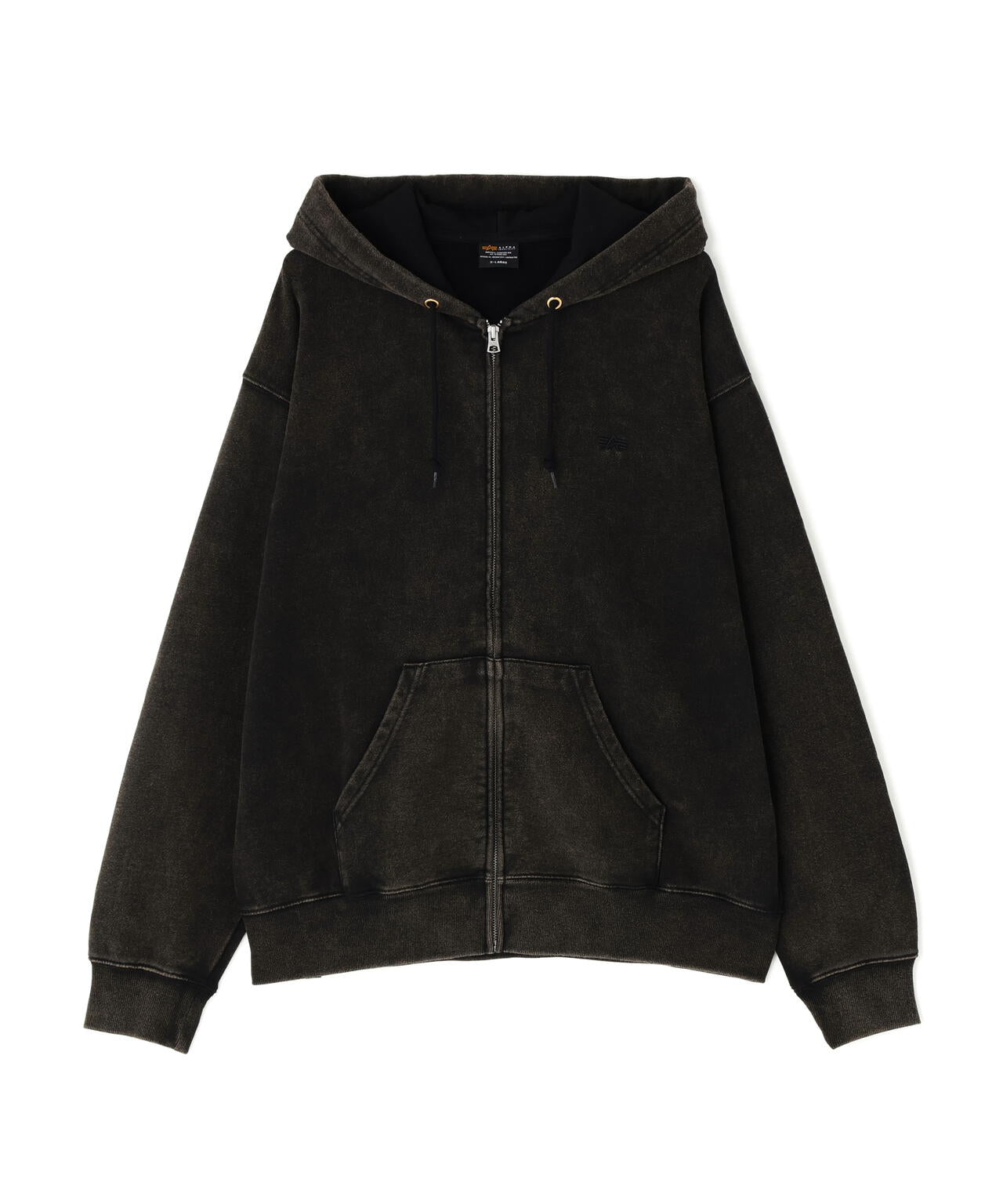 SNOW WASH ZIP HOODIE