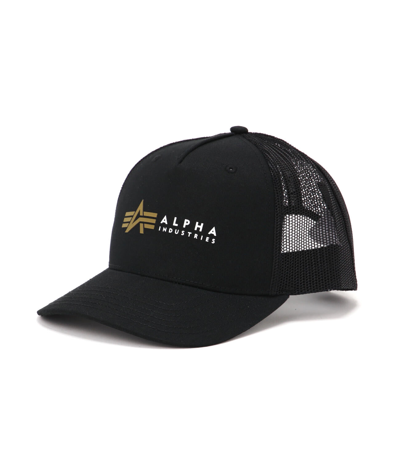 Alpha Label Trucker Cap ｜アルファ インダストリーズ