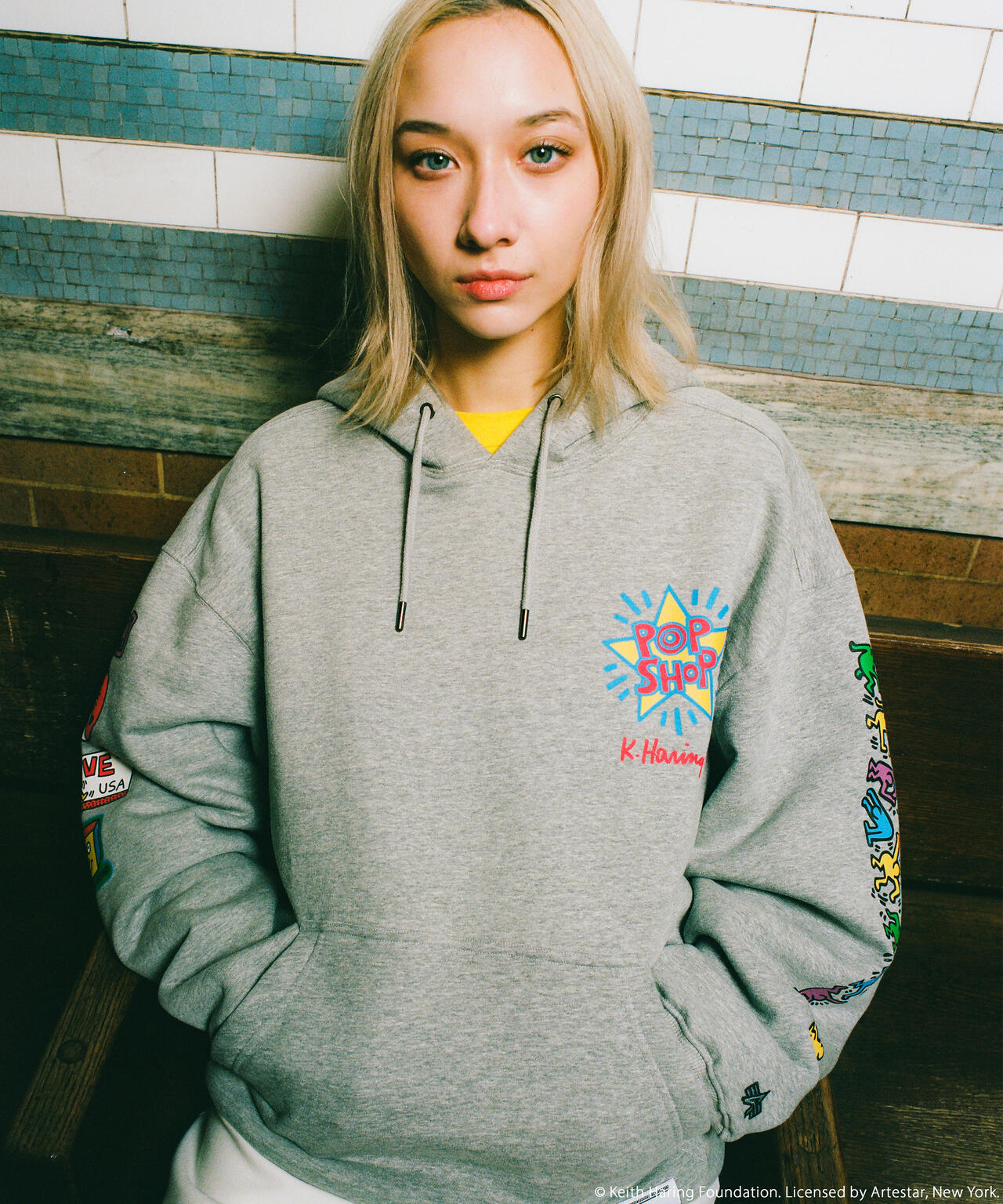 Keith Haring X Alpha POP SHOP GRAPHIC HOODIE