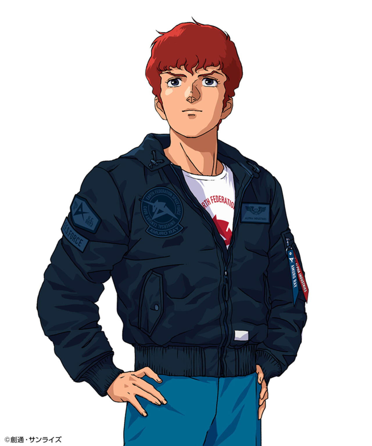 STRICT-G ALPHA L2B FLIGHT JACKET アムロ・レイ STRICT-G ALPHA 『機動戦士ガンダム 逆襲のシャア』 L-2B HOODED GEN