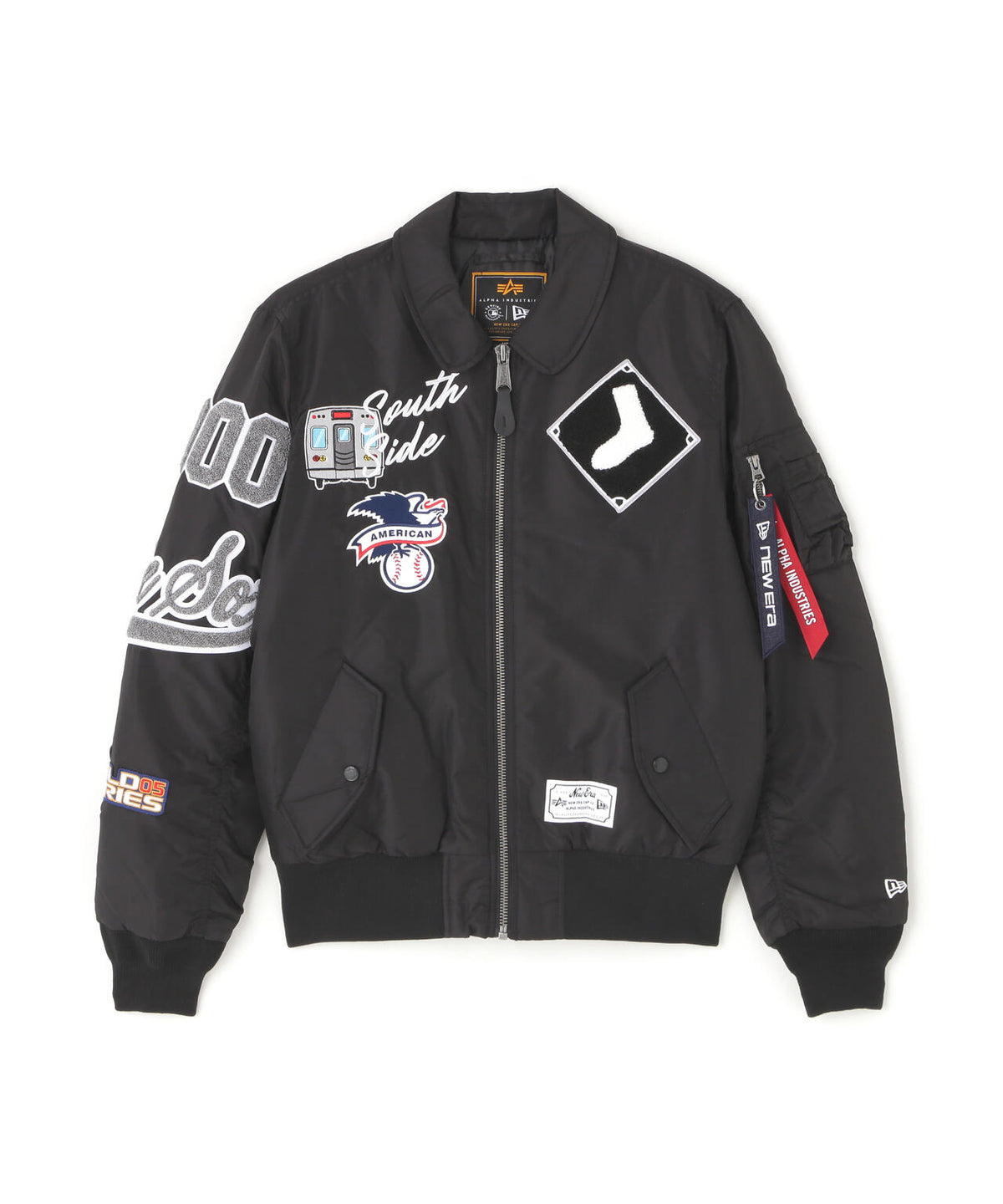 《MLB X ALPHA X NEW ERA》MA-1 FIT FLIGHT JACKET シカゴ・ホワイトソックス