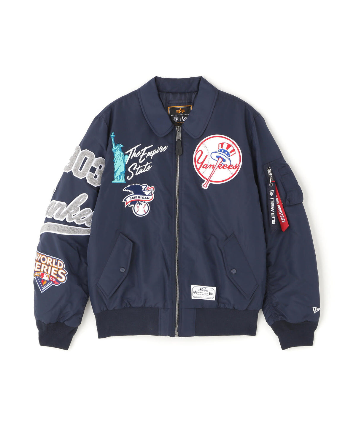 《MLB X ALPHA X NEW ERA》MA-1 FIT FLIGHT JACKET ニューヨーク・ヤンキース