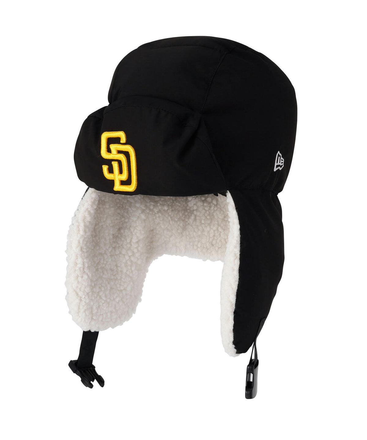 《MLB X ALPHA X NEW ERA》PUFFER TRAPPER HAT サンディエゴ・パドレス