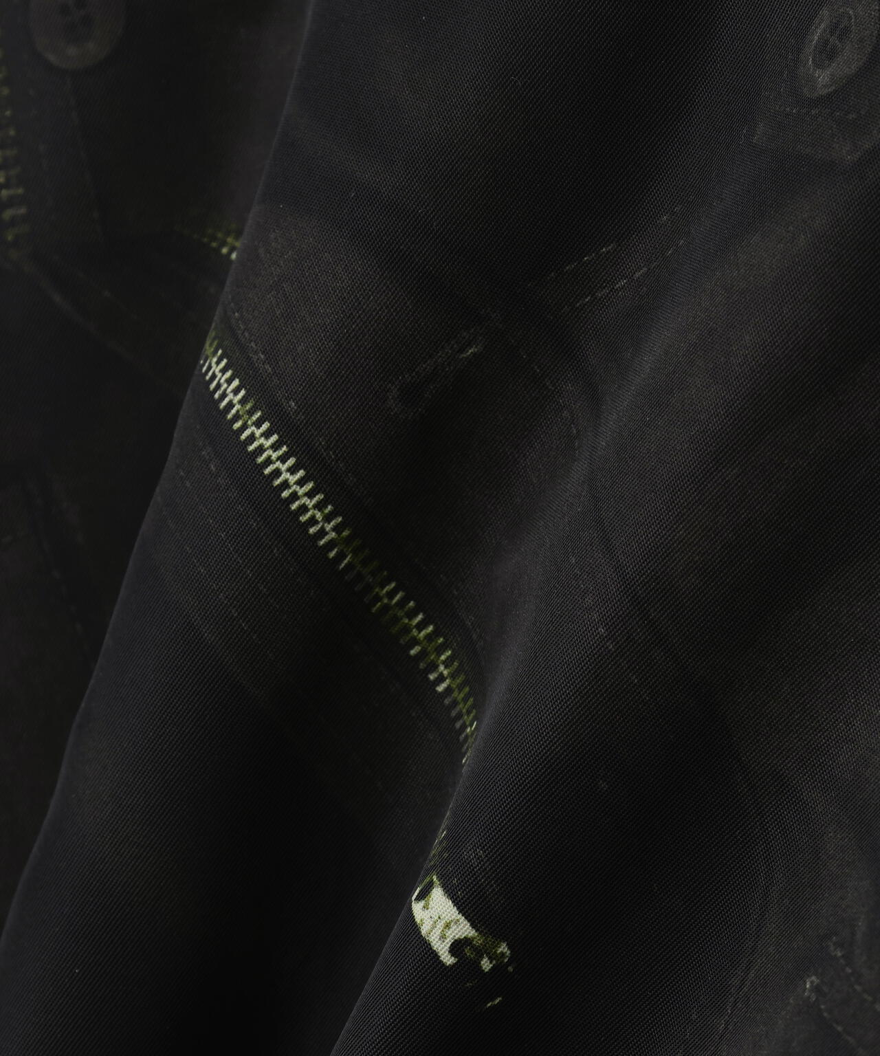 MA-1 ZIPPERED PRINT FLIGHT JACKET