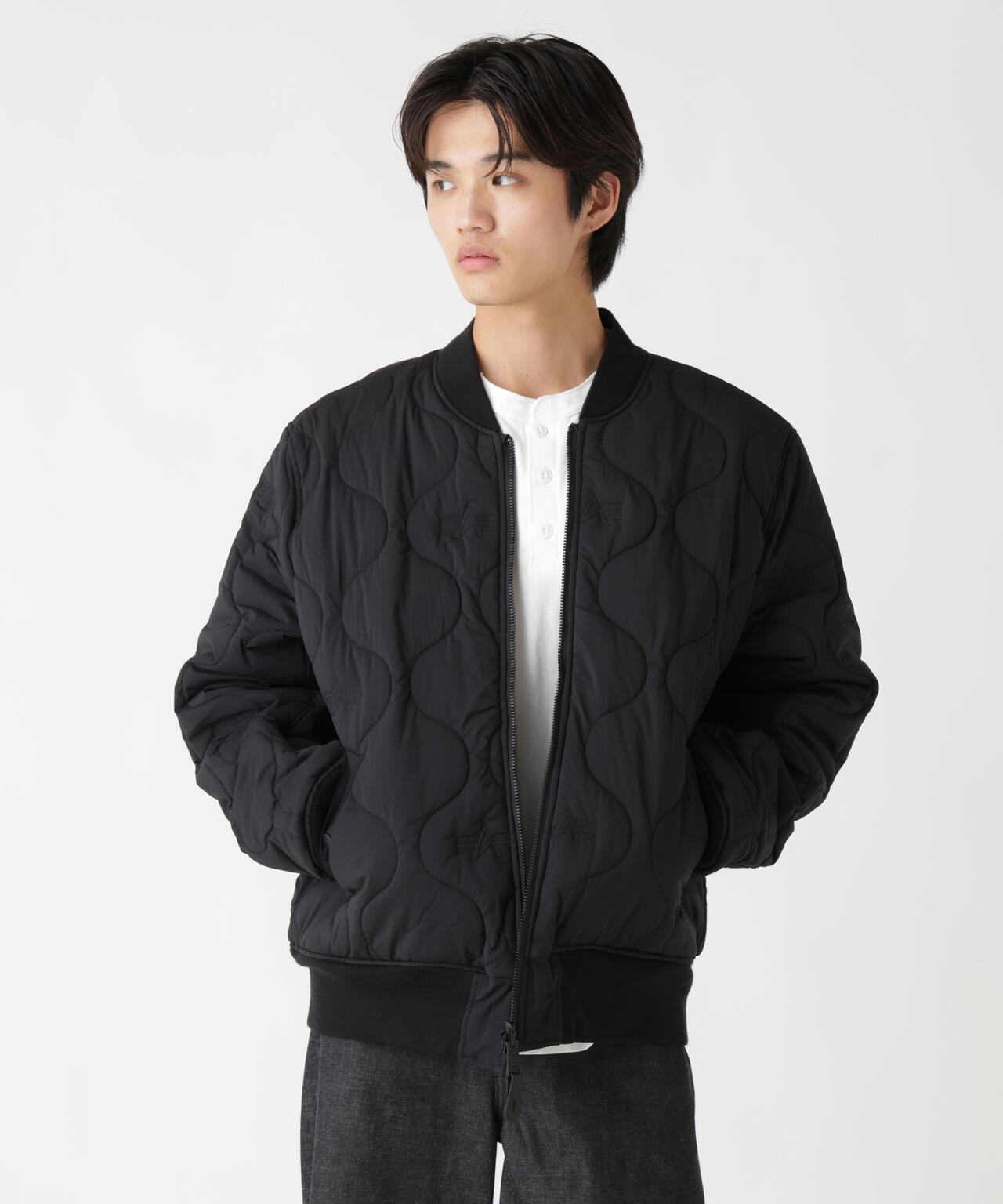 あ*い様 alpha reversible short ma-1 flight REVERSIBLE ONION QUILTED MA-1 FLIGHT JACKET ｜アルファ