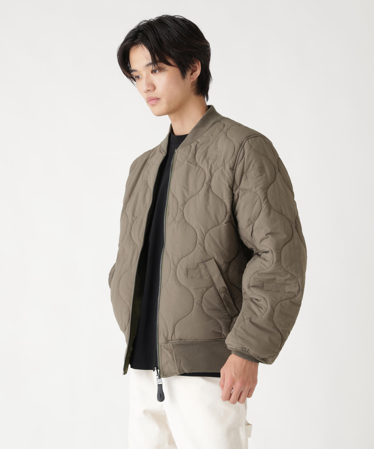 REVERSIBLE ONION QUILTED MA-1 FLIGHT JACKET