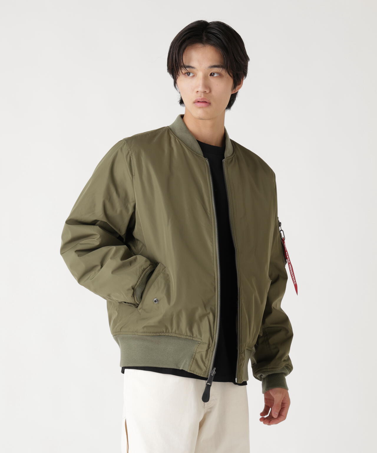 REVERSIBLE ONION QUILTED MA-1 FLIGHT JACKET