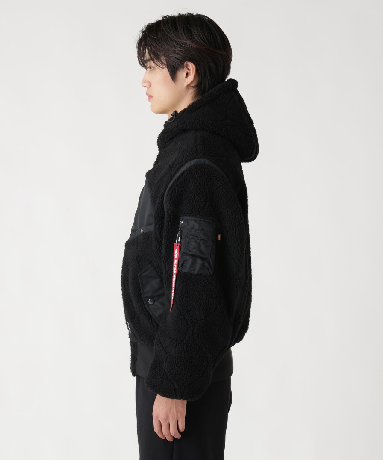 SHERPA ONION QUILTING FLIGHT JACKET