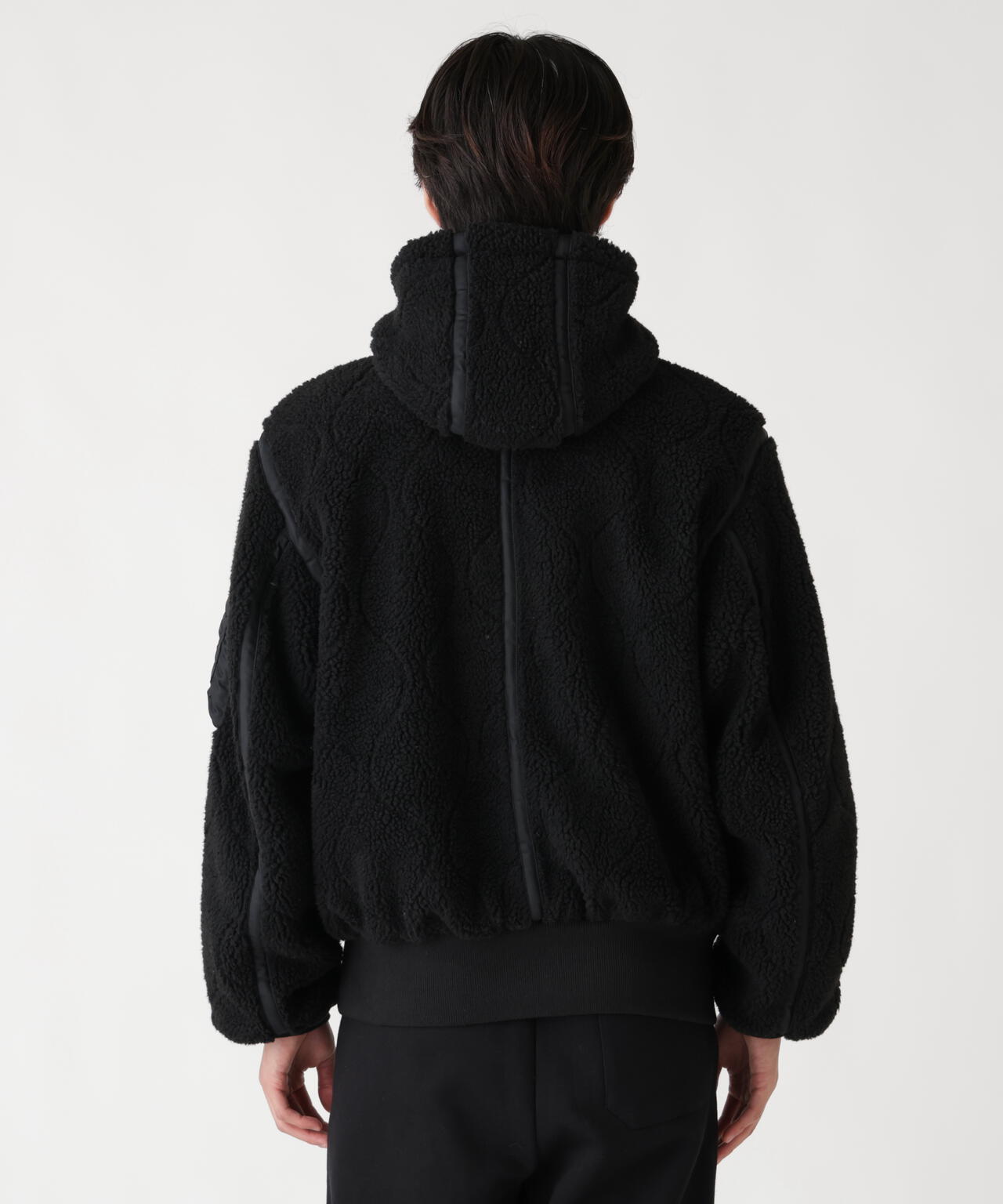 SHERPA ONION QUILTING FLIGHT JACKET