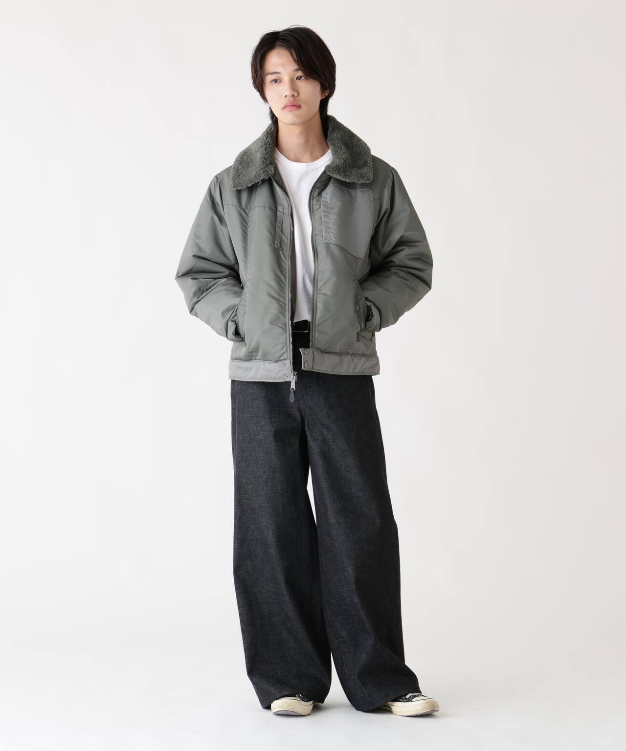 NYLON AVIATOR JACKET