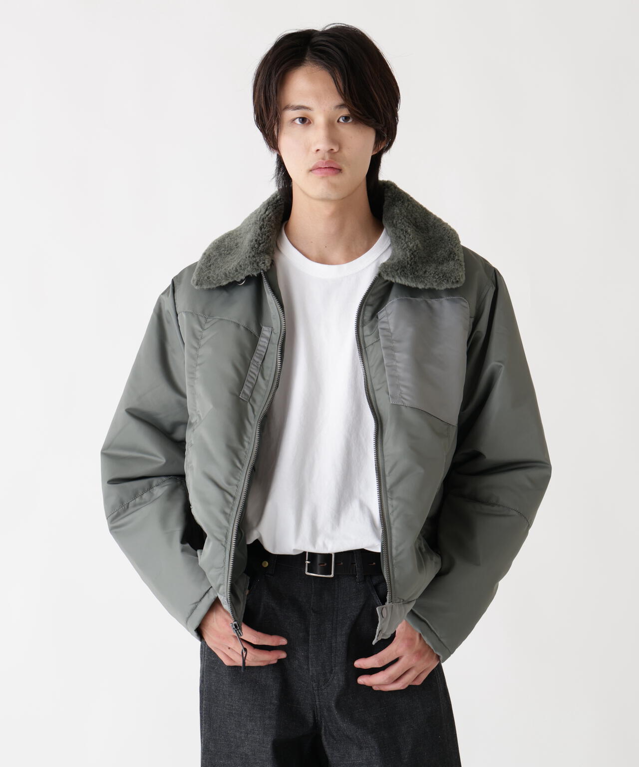 NYLON AVIATOR JACKET