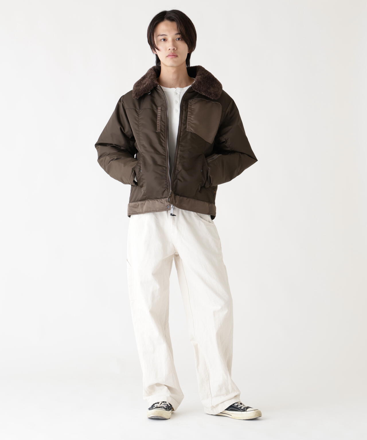 NYLON AVIATOR JACKET