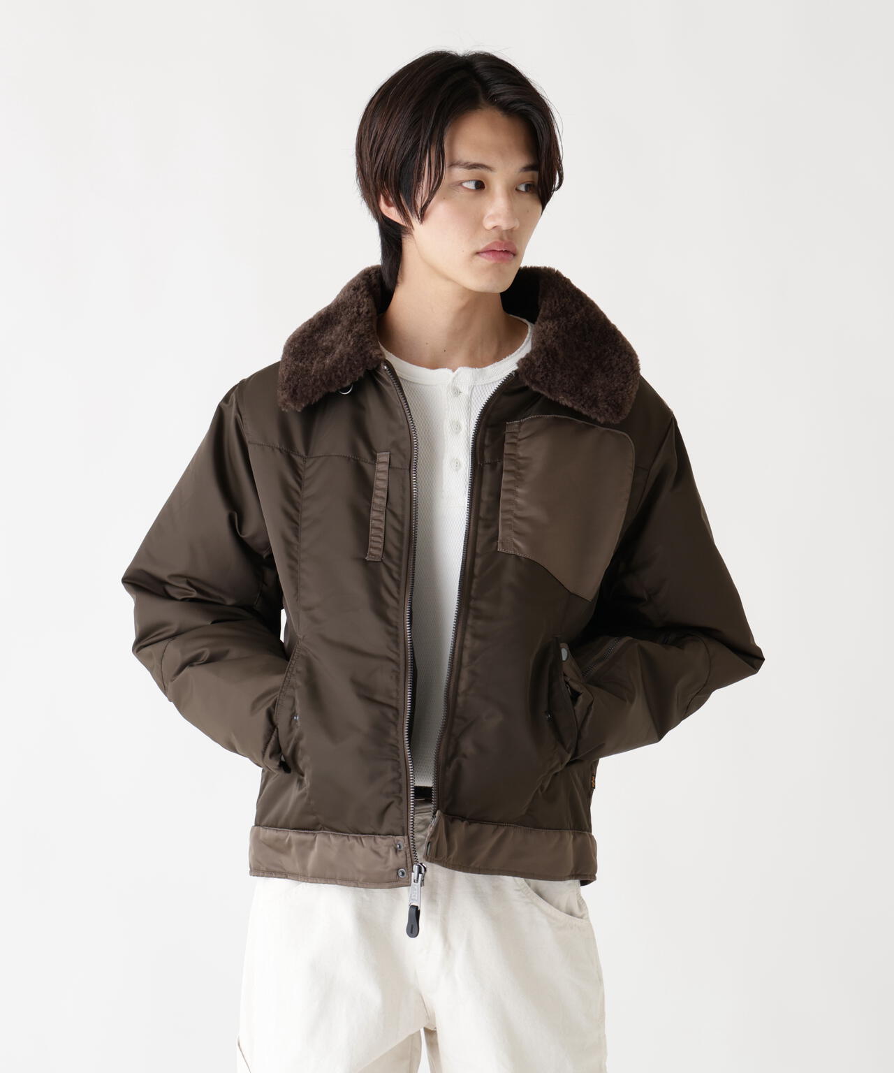 NYLON AVIATOR JACKET
