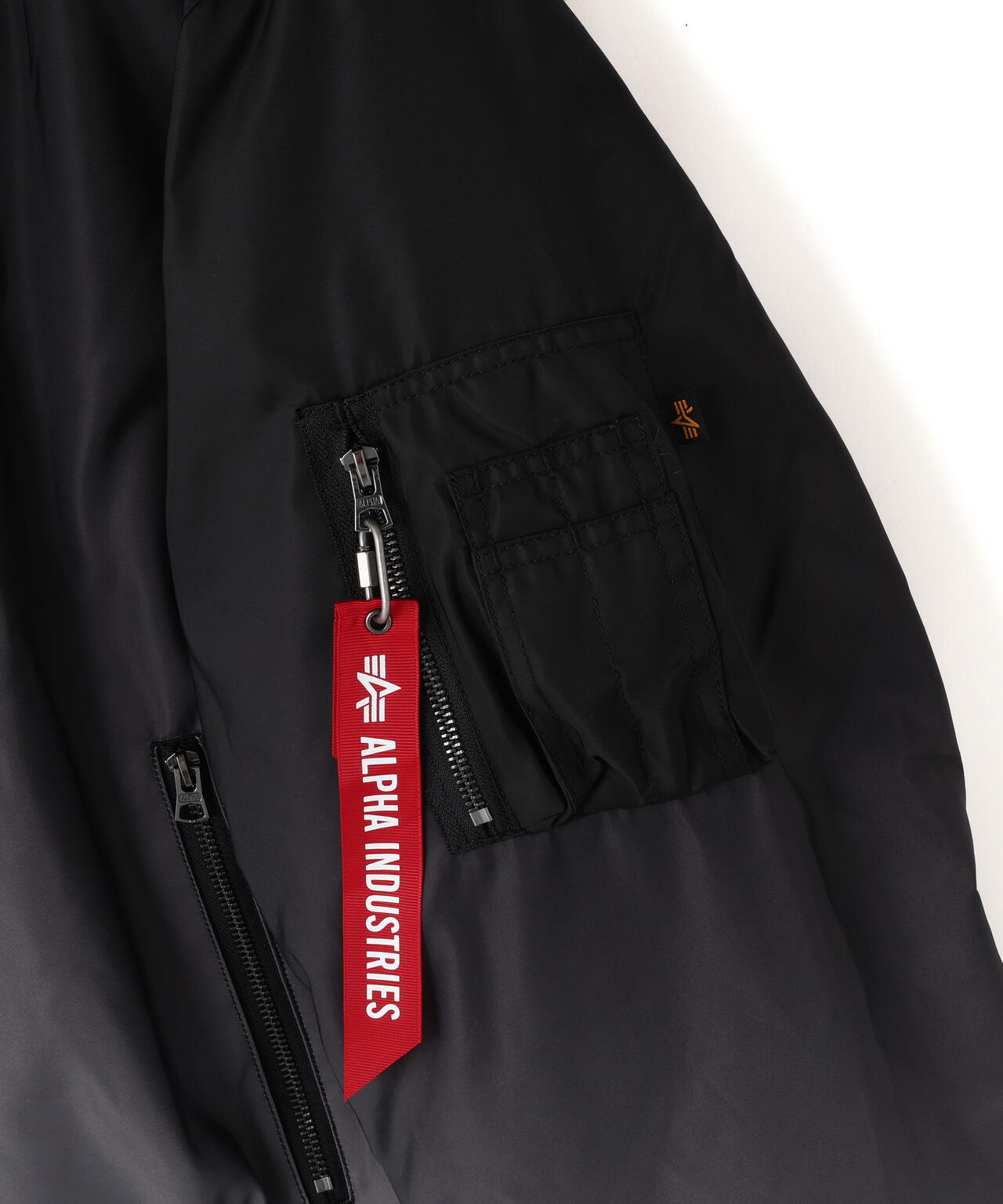 GRADIENT WASHED FLIGHT JACKET