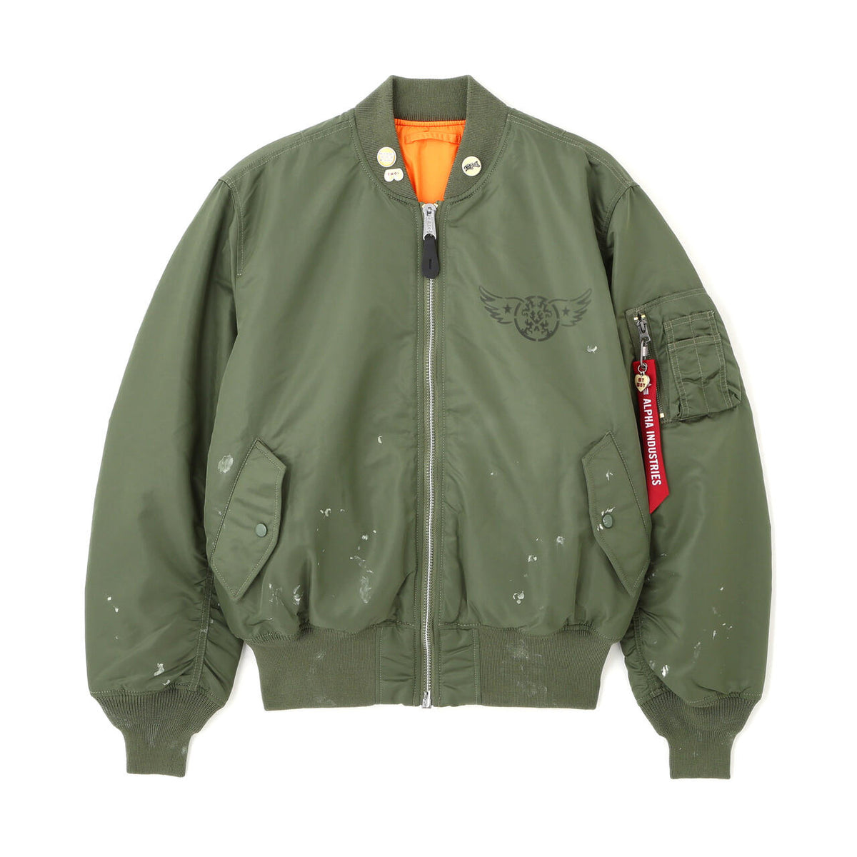 イ*ン様 美品！USA製 ALPHA INDUSTRIES アルファ MA-1 ALPH×KAMIYA MA-1 ｜アルファ インダストリーズ