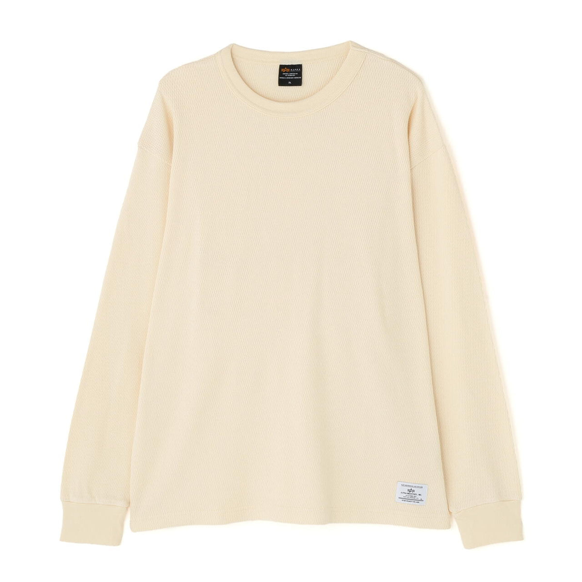 HONEYCOMB WAFFLE LS T-SHIRT ｜アルファ インダストリーズ