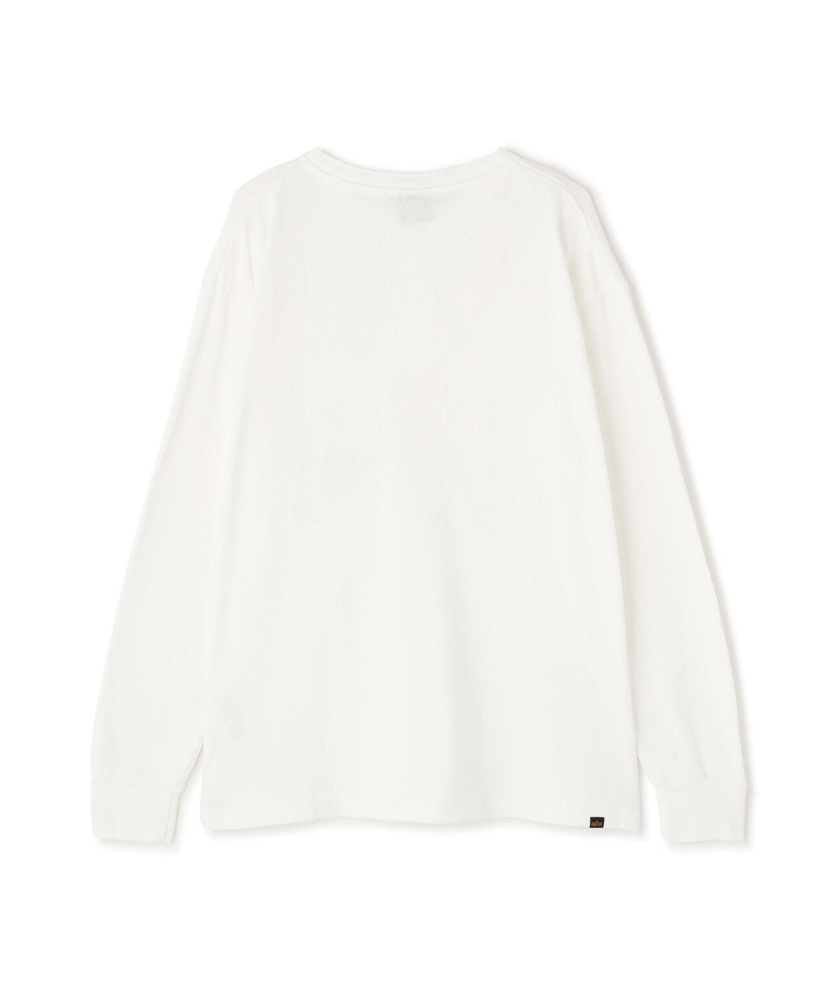 HONEYCOMB WAFFLE LS HENLEY NECK T-SHIRT / ハニカム ワッフル ロング ヘンリーネック ティーシャツ