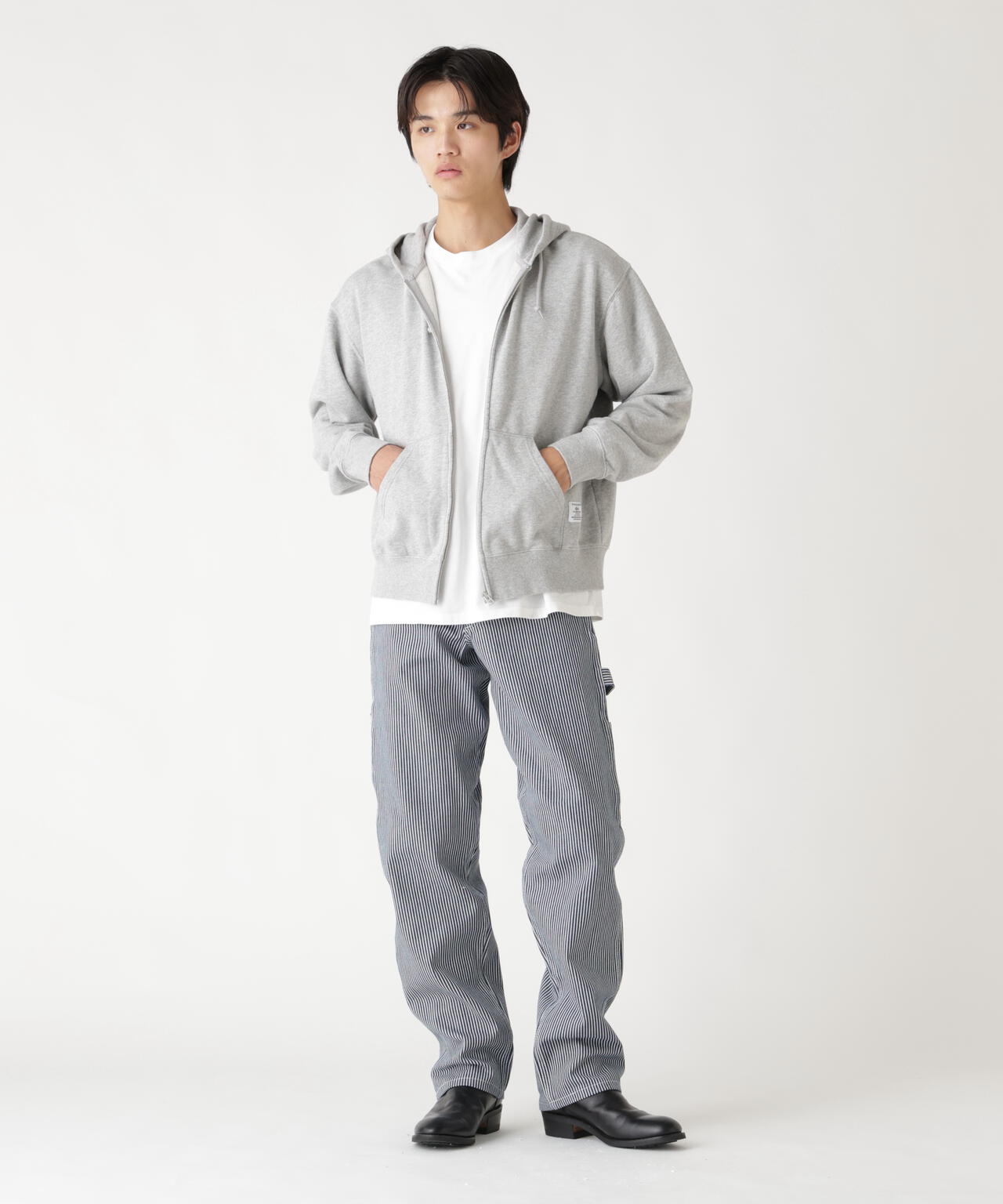 PLAIN ZIP HOODIE