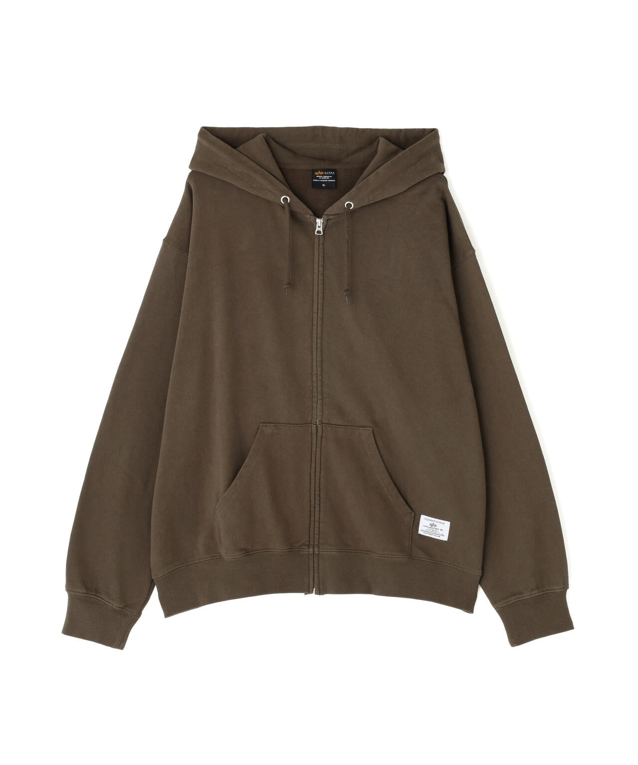 PLAIN ZIP HOODIE