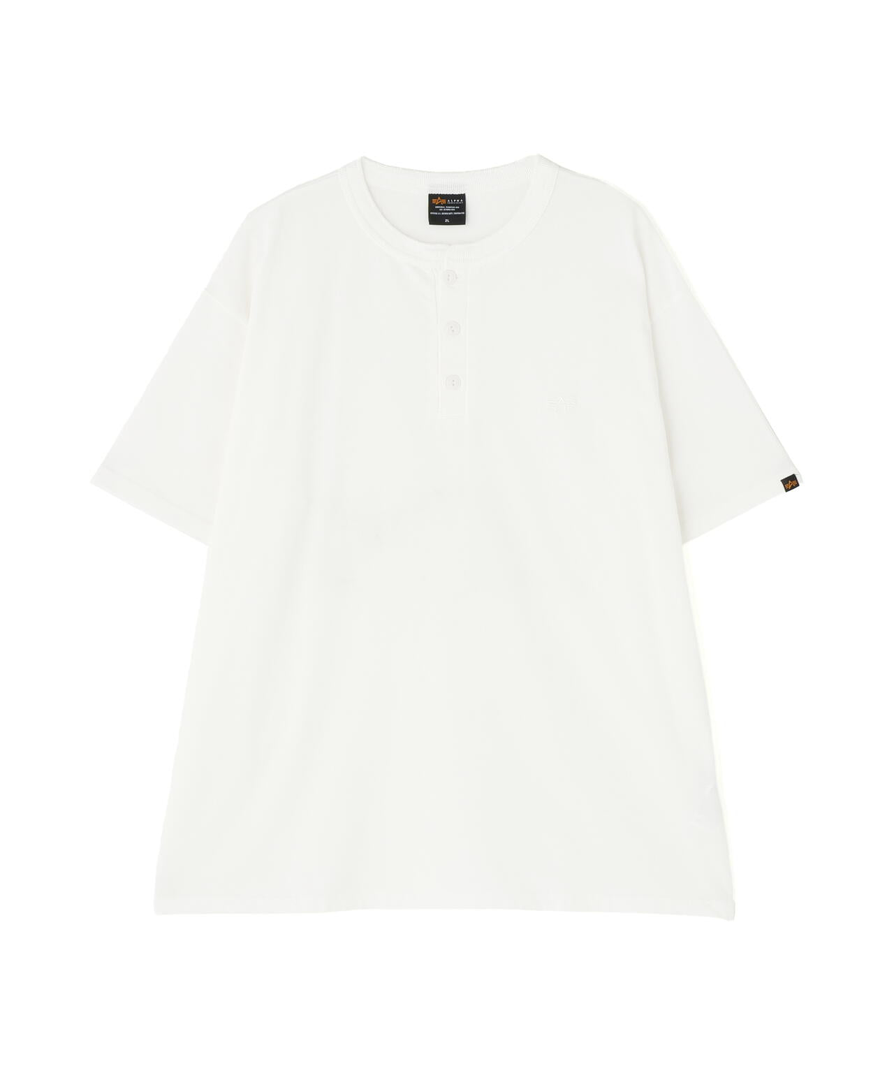 SNOW WASH SS HENLEY NECK T-SHIRT