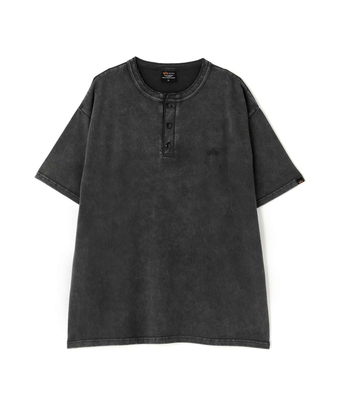 SNOW WASH SS HENLEY NECK T-SHIRT