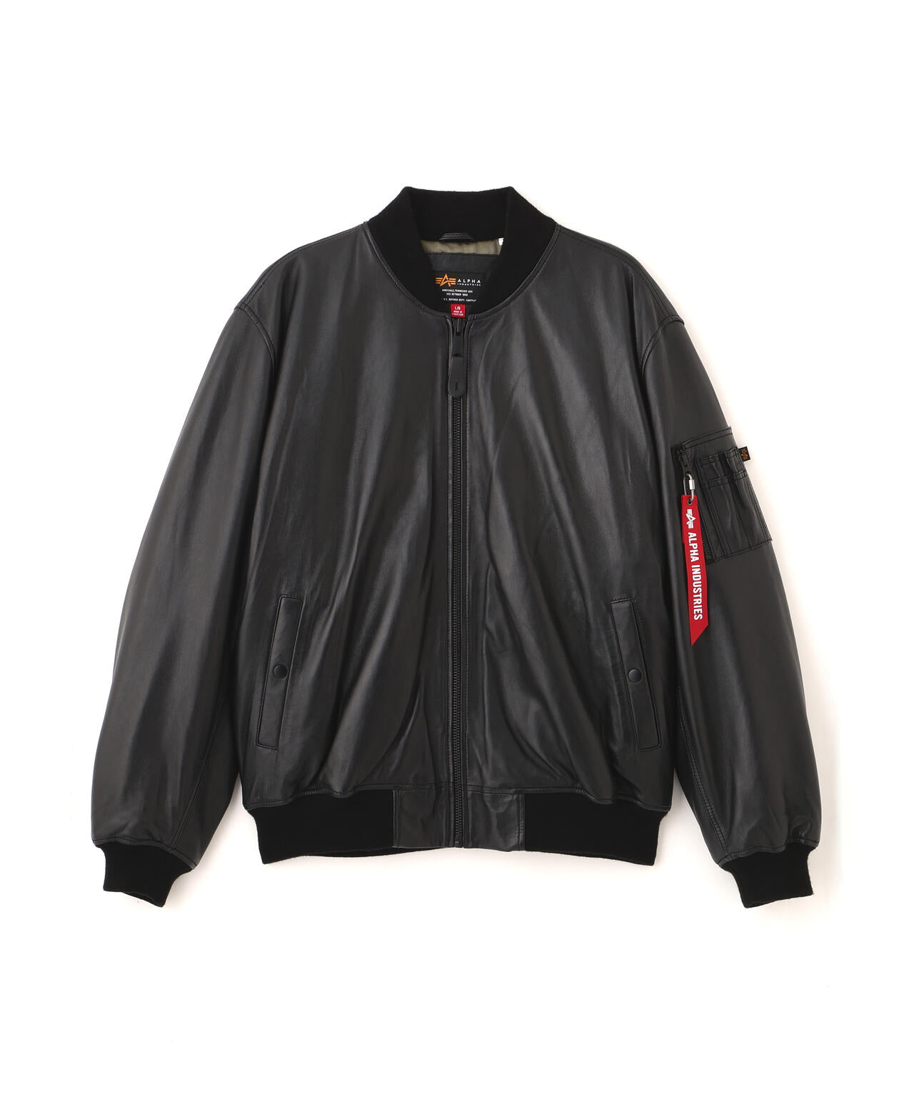 LEATHER MA-1 FLIGHT JACKET