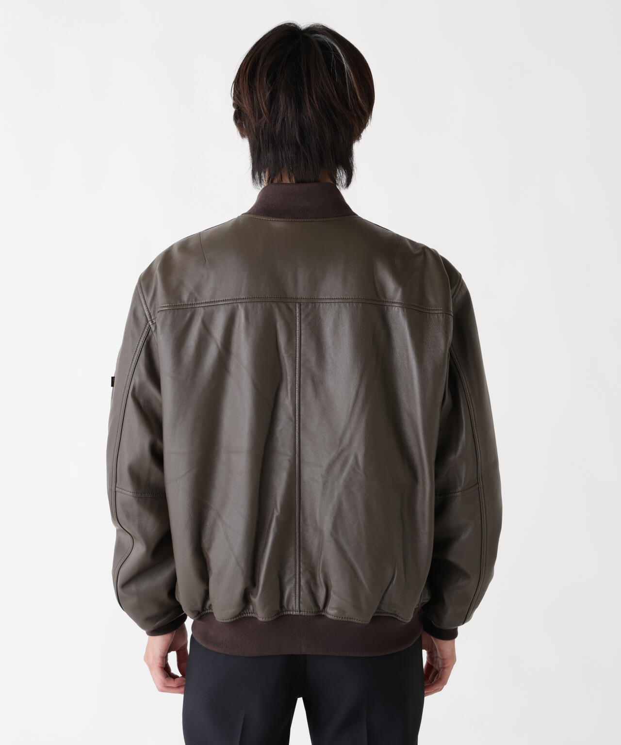 LEATHER MA-1 FLIGHT JACKET ｜アルファ インダストリーズ
