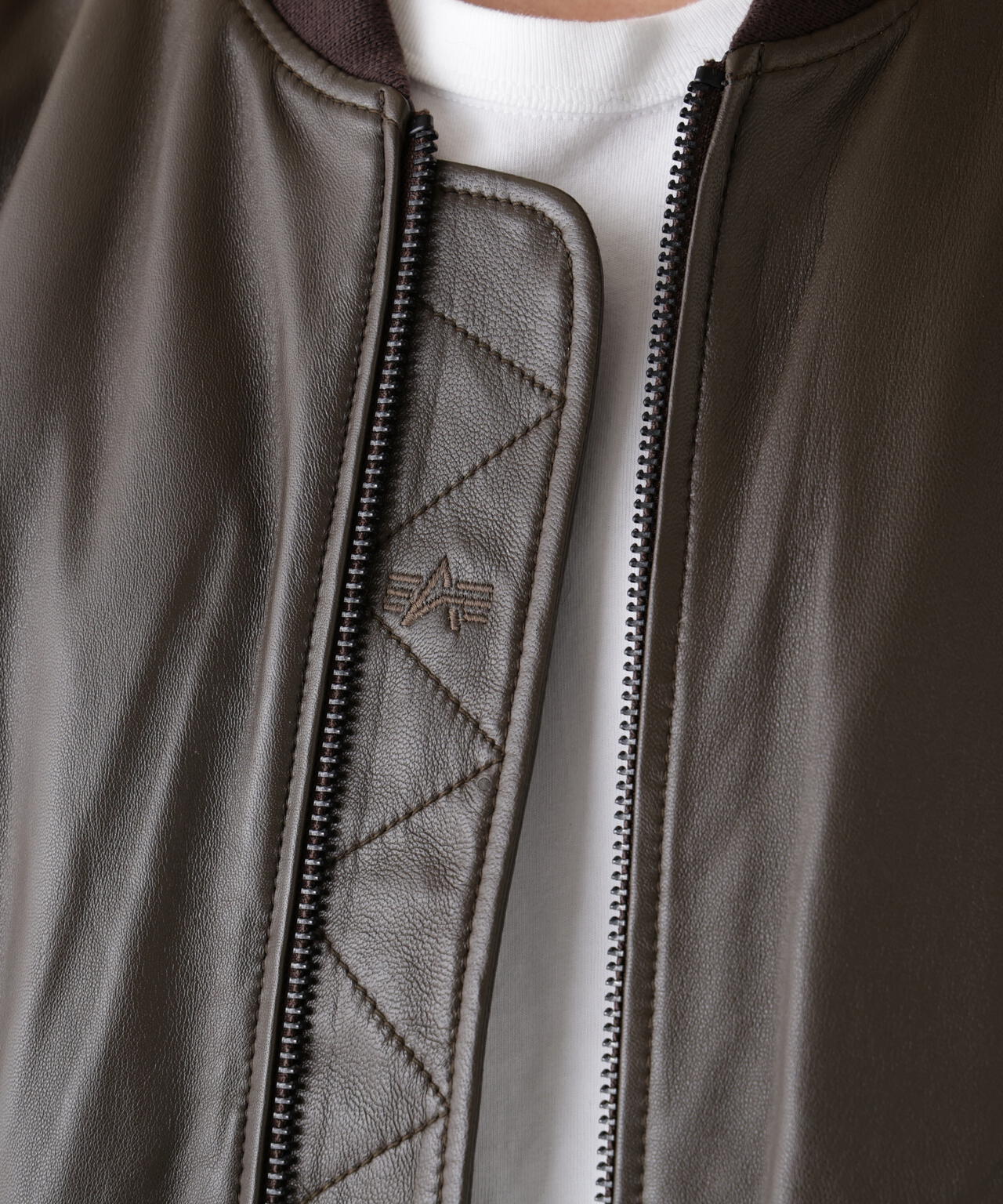 LEATHER MA-1 FLIGHT JACKET