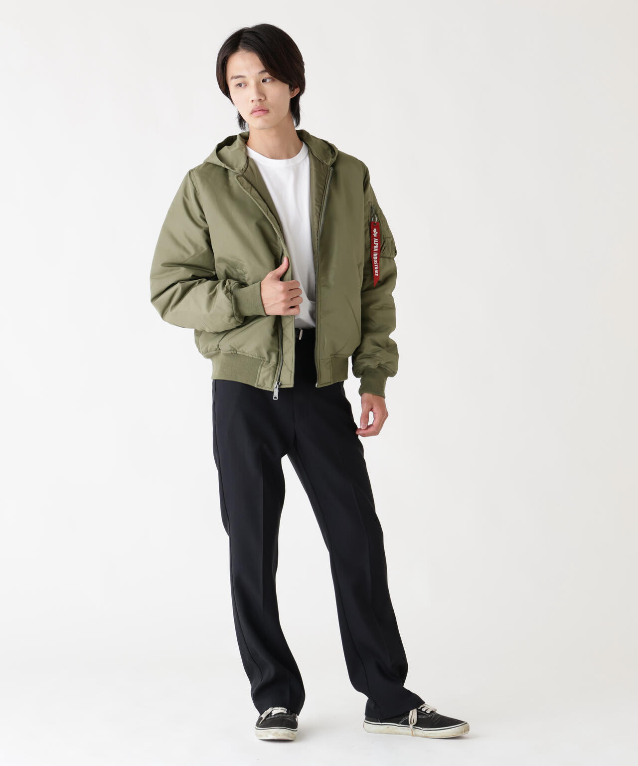 MA-1 HOODED OXFORD FLIGHT JACKET ｜アルファ インダストリーズ