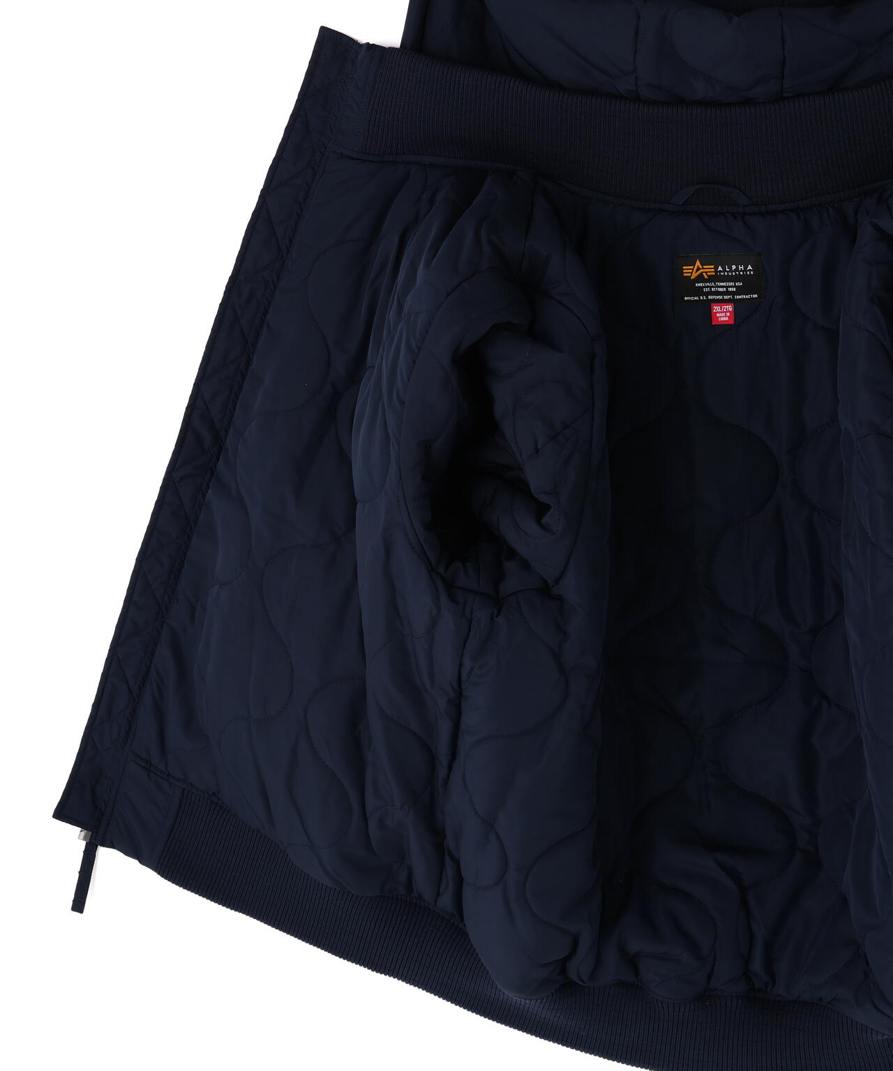 HOODED RIB FLIGHT JACKET