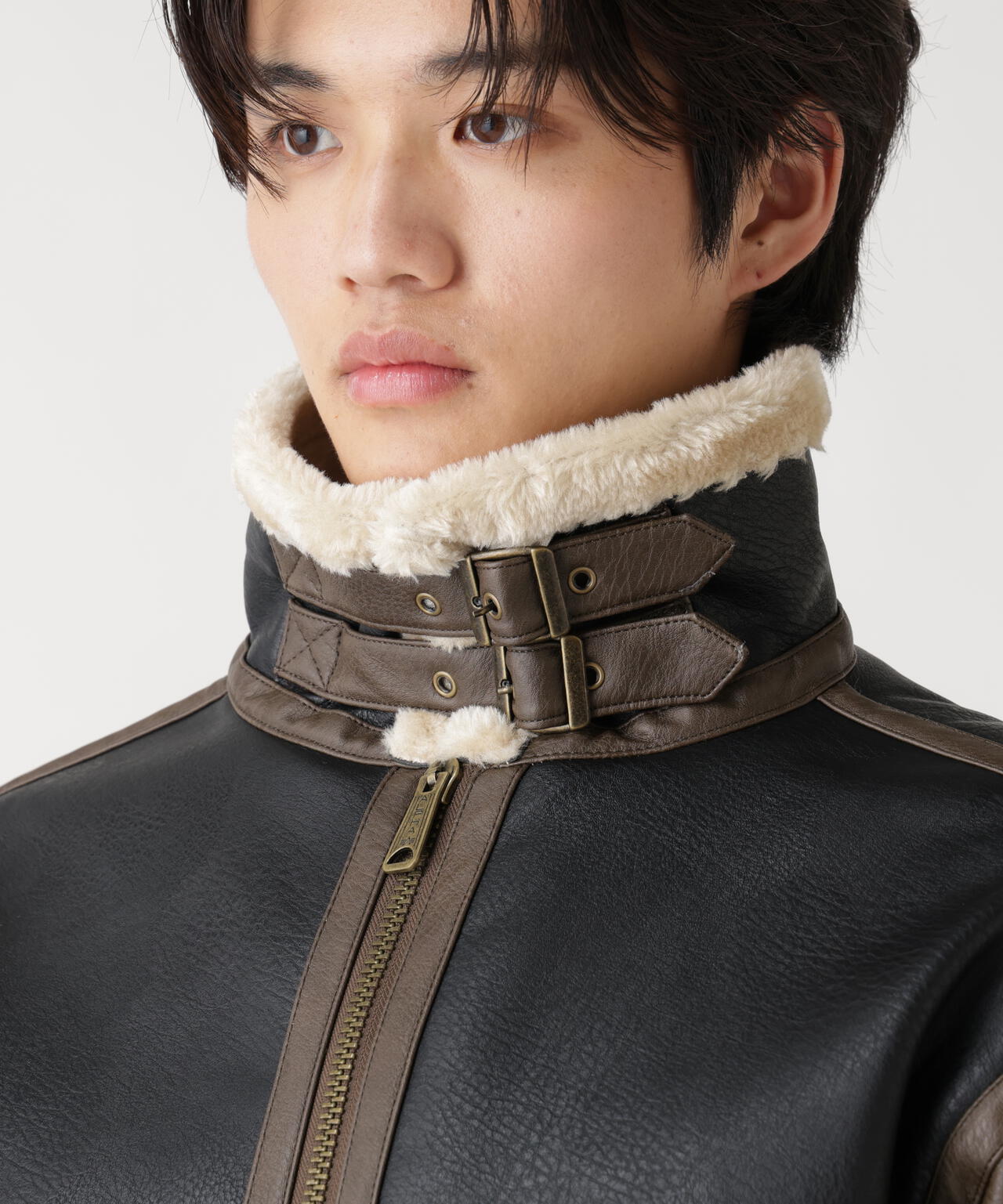 FAUX LEATHER B-3 MOD JACKET / フォーレザー ビースリー ジャケット