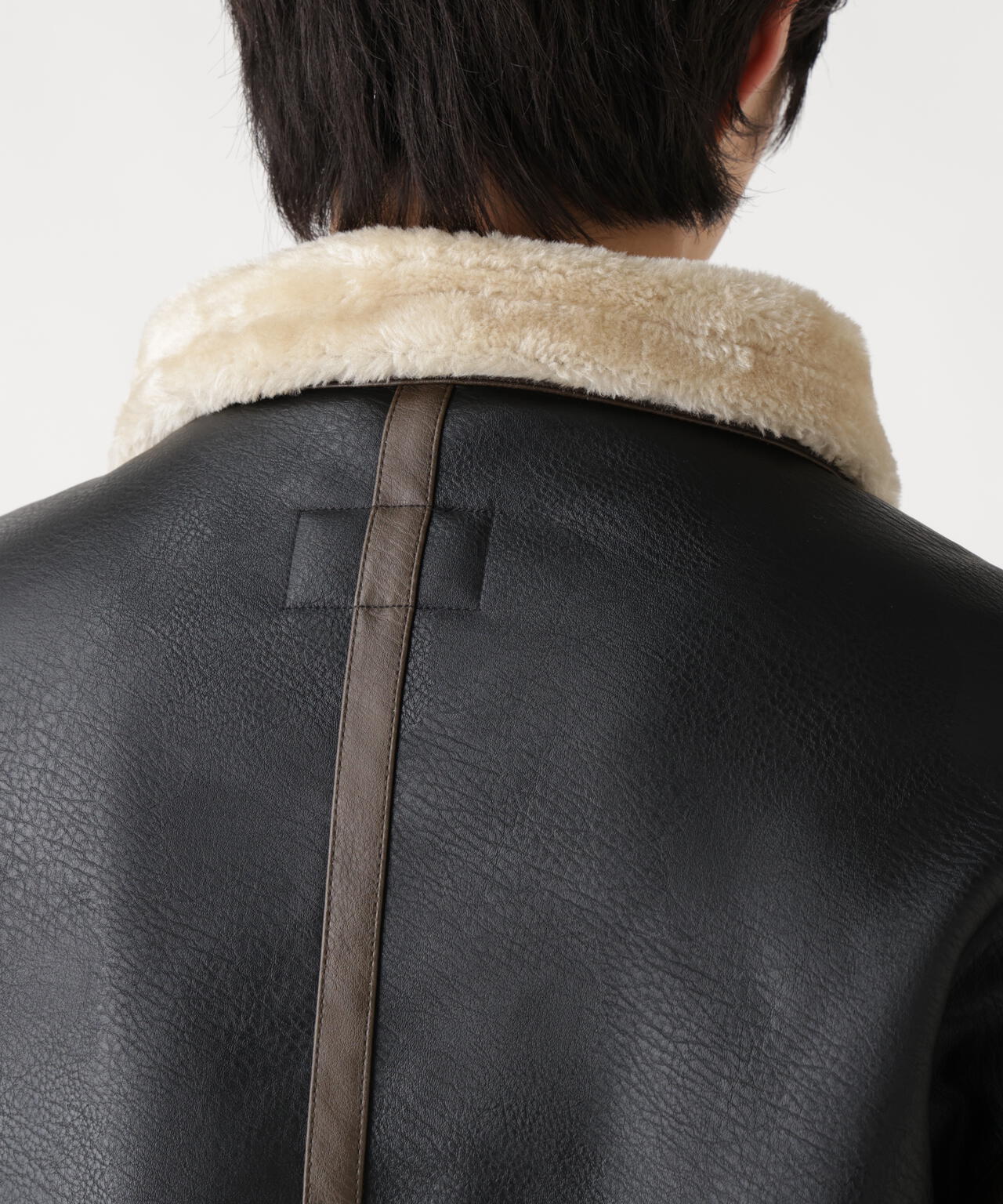 FAUX LEATHER B-3 MOD JACKET