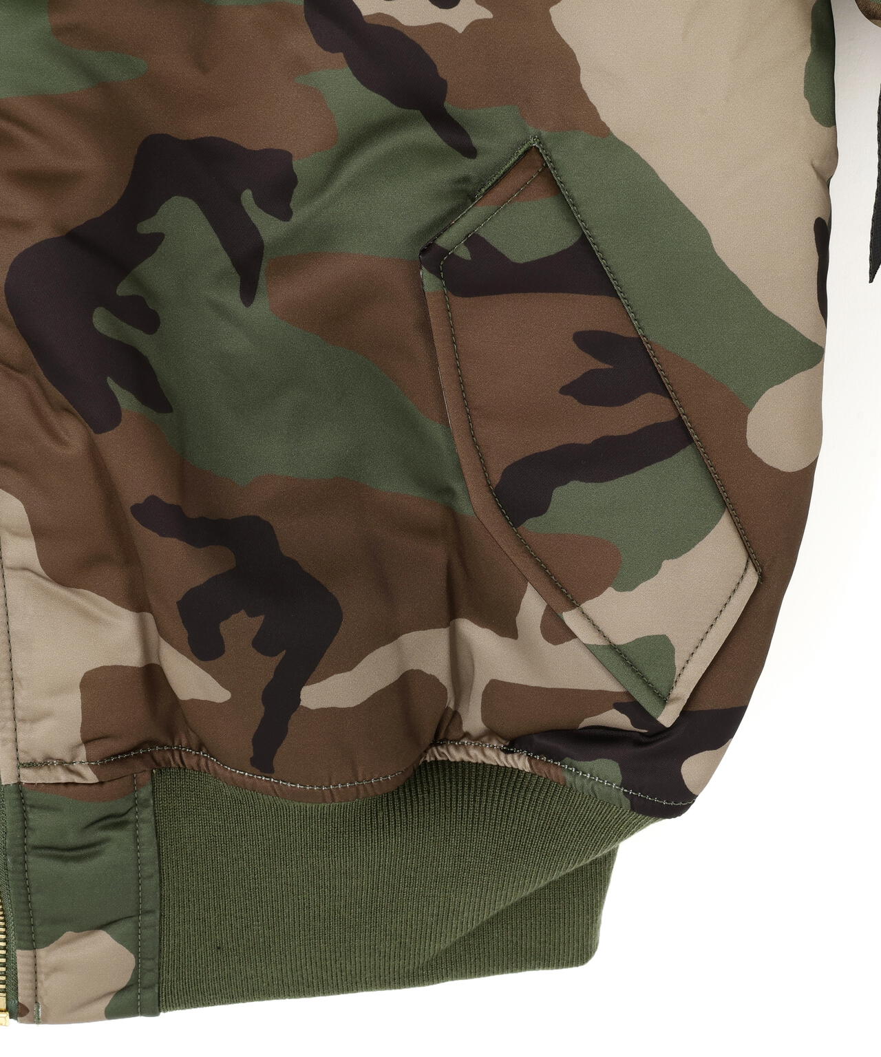MA‐1 BASE FLIGHT JACKET CAMO ｜アルファ インダストリーズ