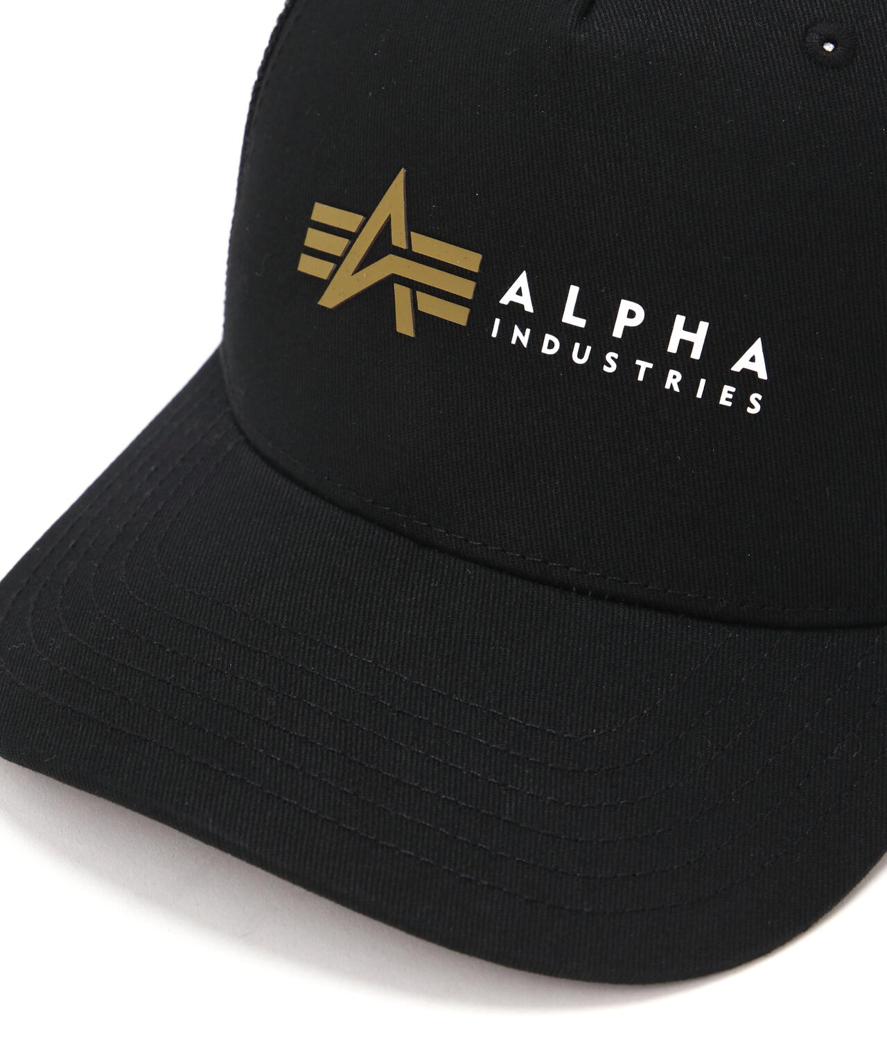 Alpha Label Trucker Cap ｜アルファ インダストリーズ