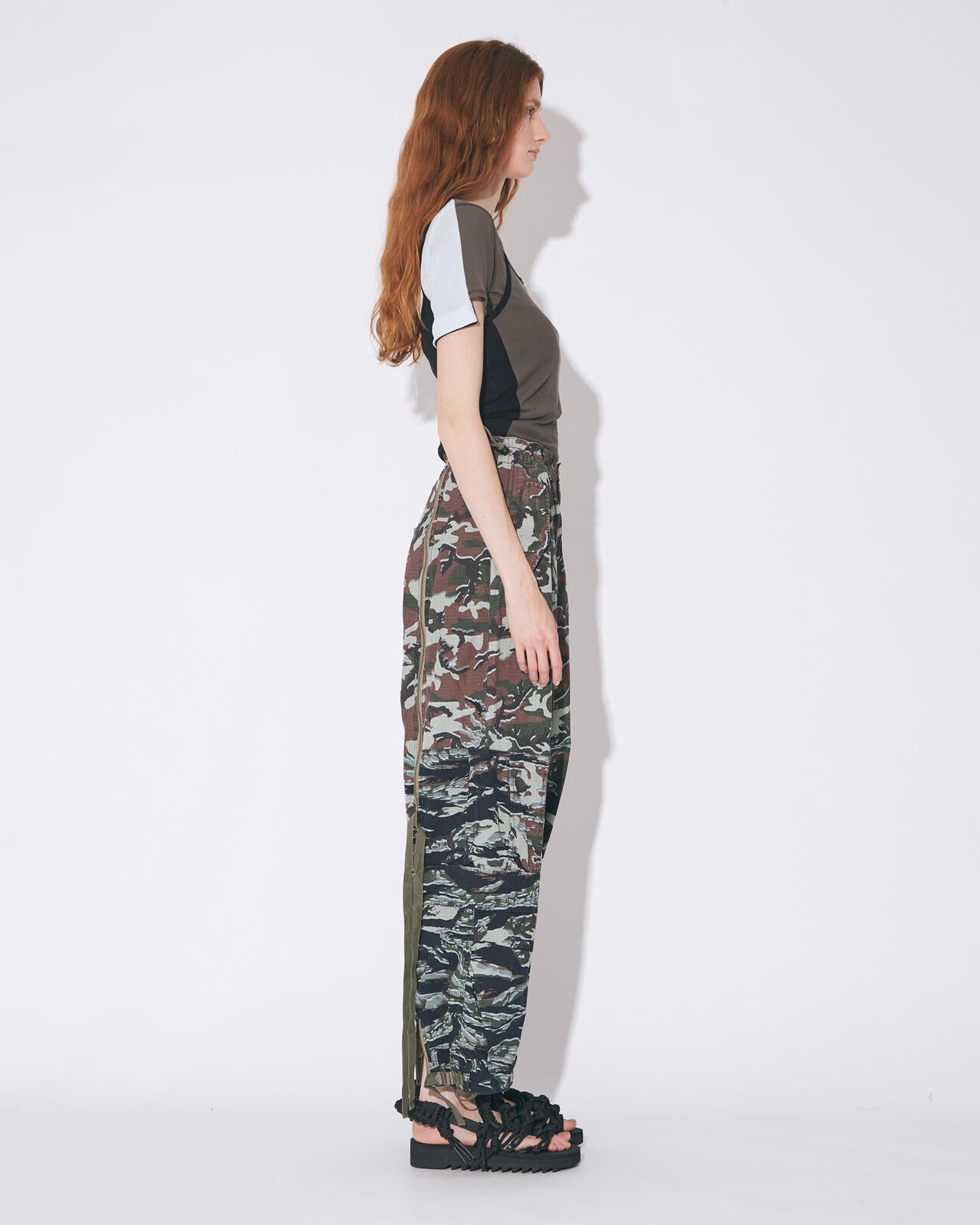 【 侑士 】beautiful people ALPHA beautiful people × Alpha｜double-end camouflage cargo pants