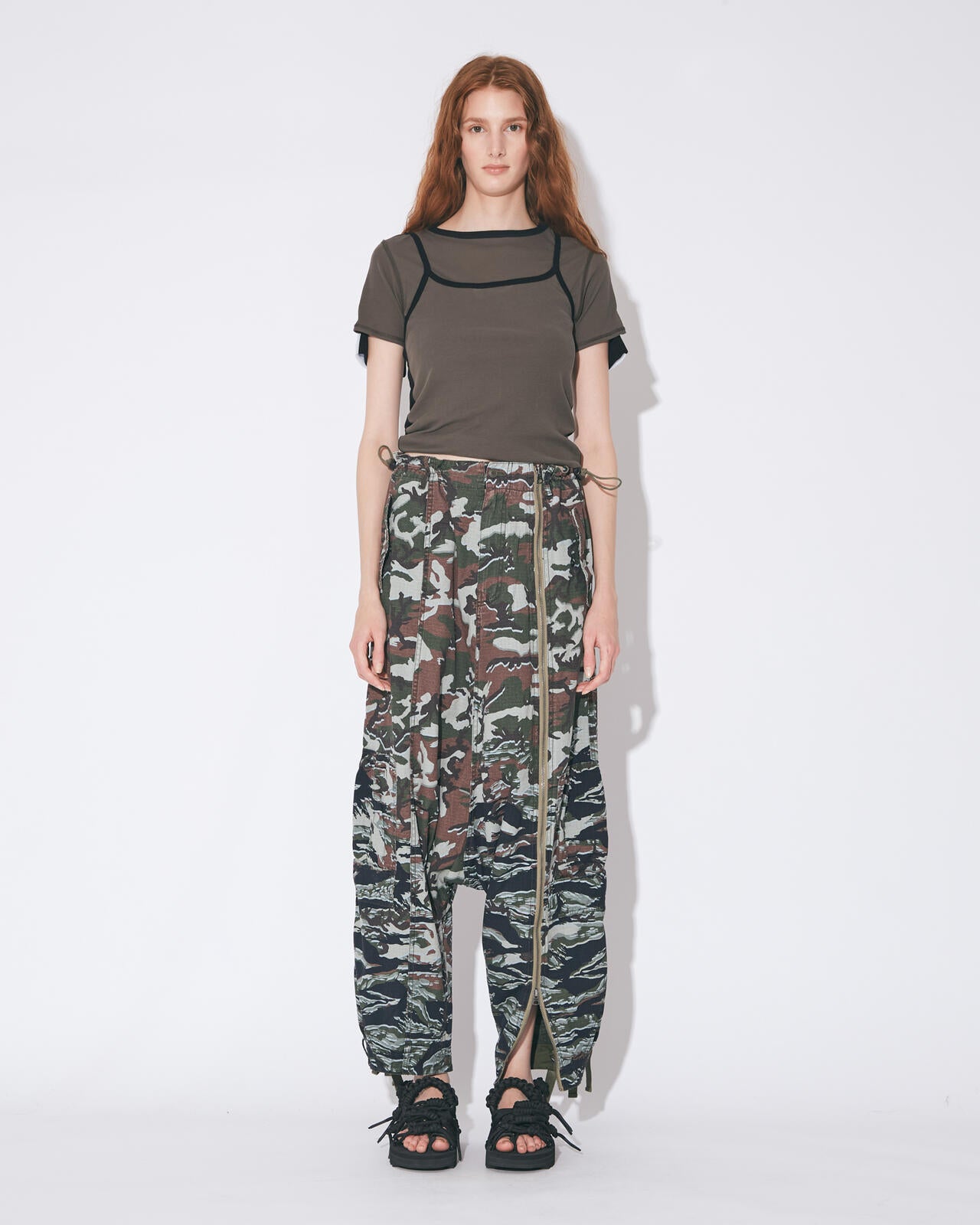 beautiful people × Alpha｜double-end camouflage cargo pants