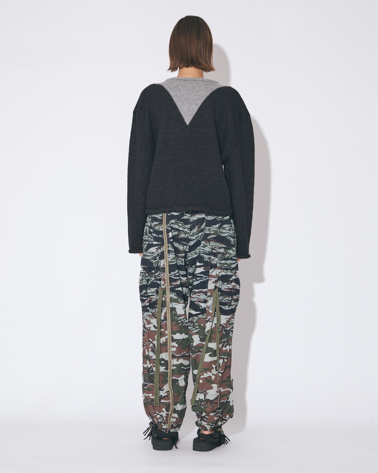 beautiful people × Alpha｜double-end camouflage cargo pants