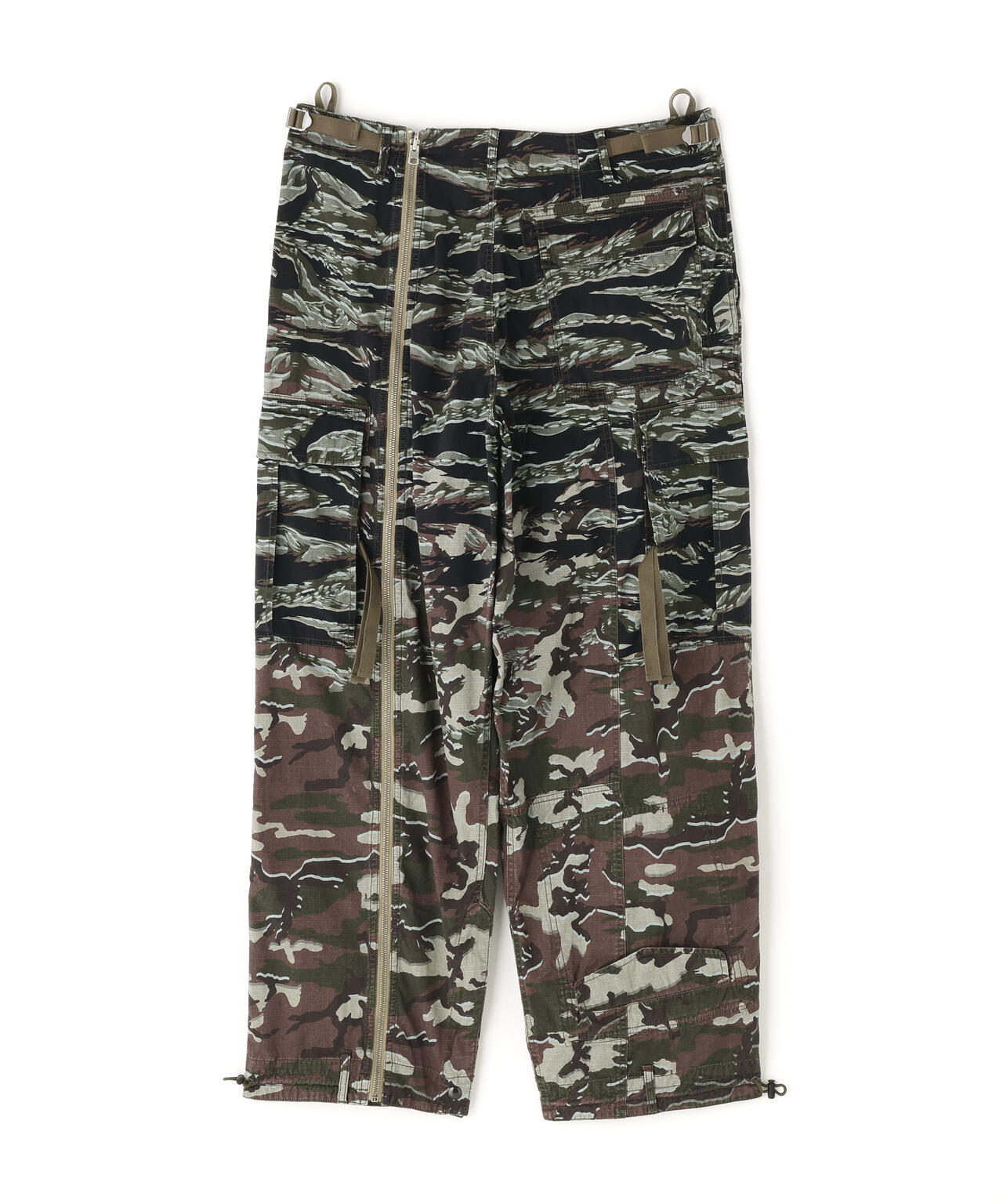 beautiful people × Alpha｜double-end camouflage cargo pants