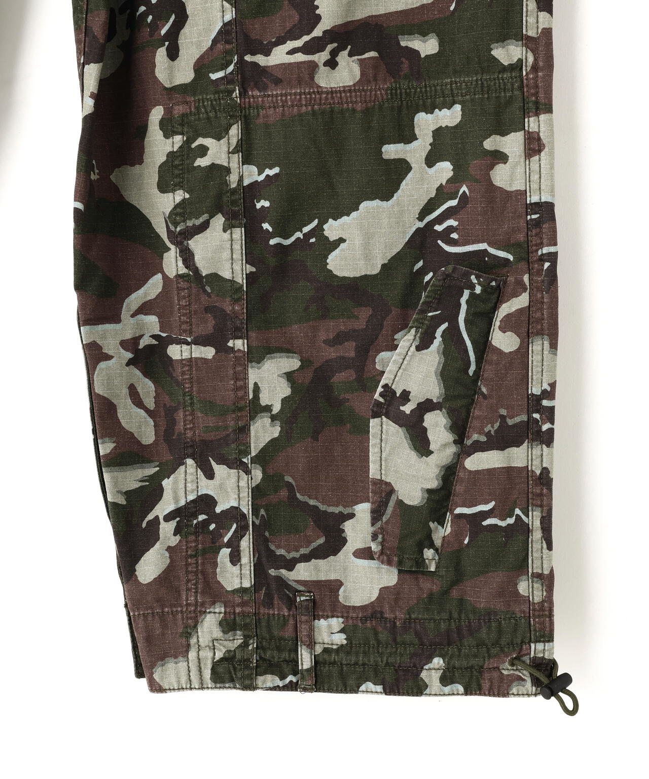 beautiful people × Alpha｜double-end camouflage cargo pants