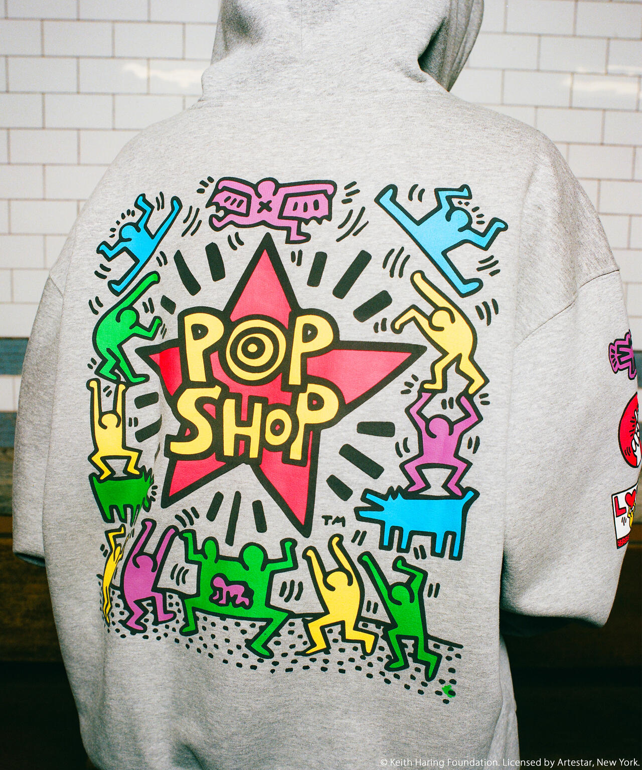 s*b様 80skeith haring vintage sweat 【レア】 Keith Haring X Alpha POP SHOP GRAPHIC HOODIE ｜アルファ