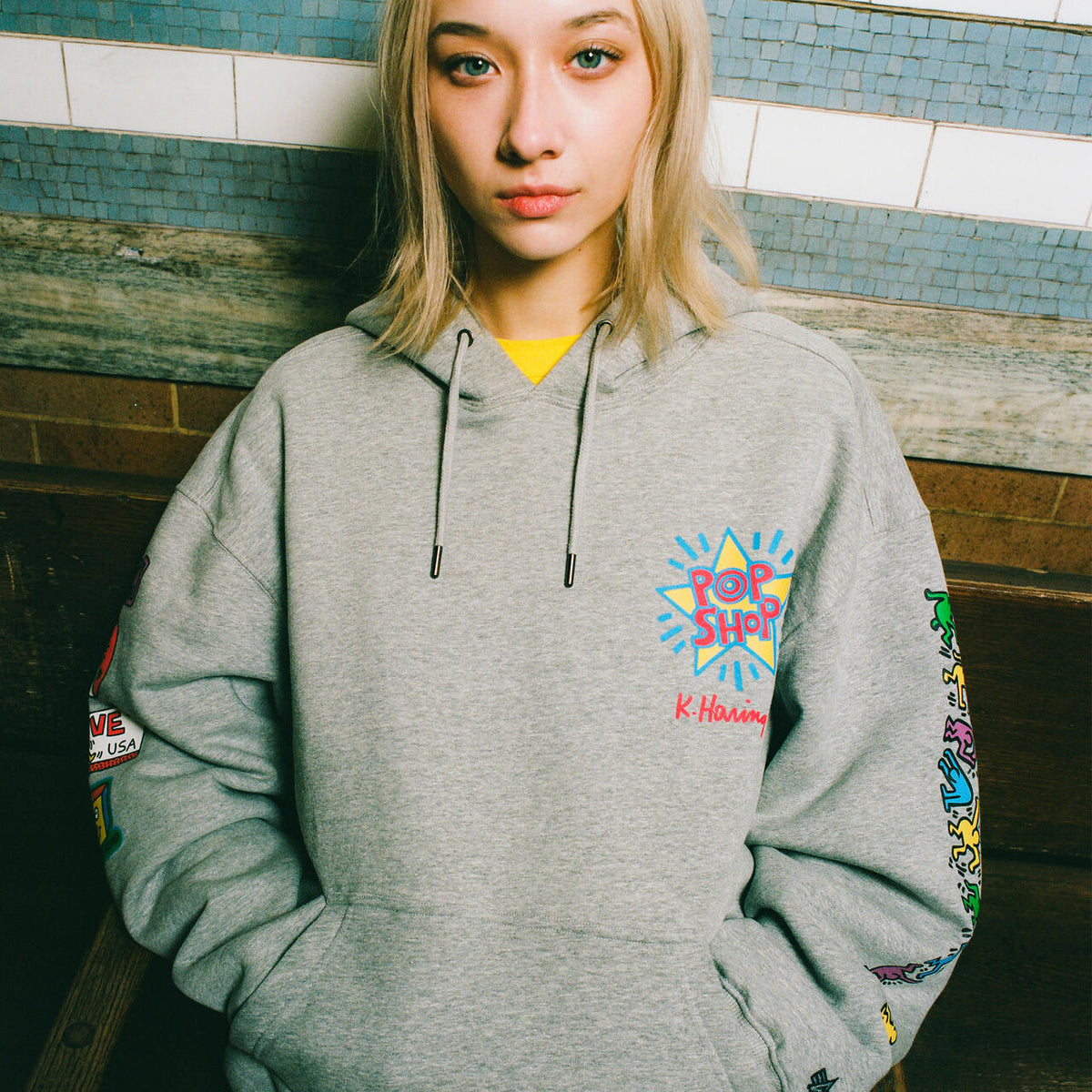 Keith Haring X Alpha POP SHOP GRAPHIC HOODIE ｜アルファ 