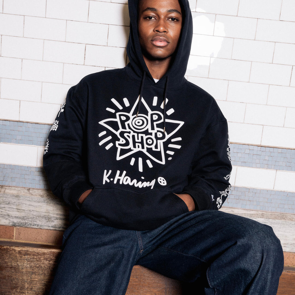 Keith Haring X Alpha NEW YORK GRAPHIC HOODIE ｜アルファ