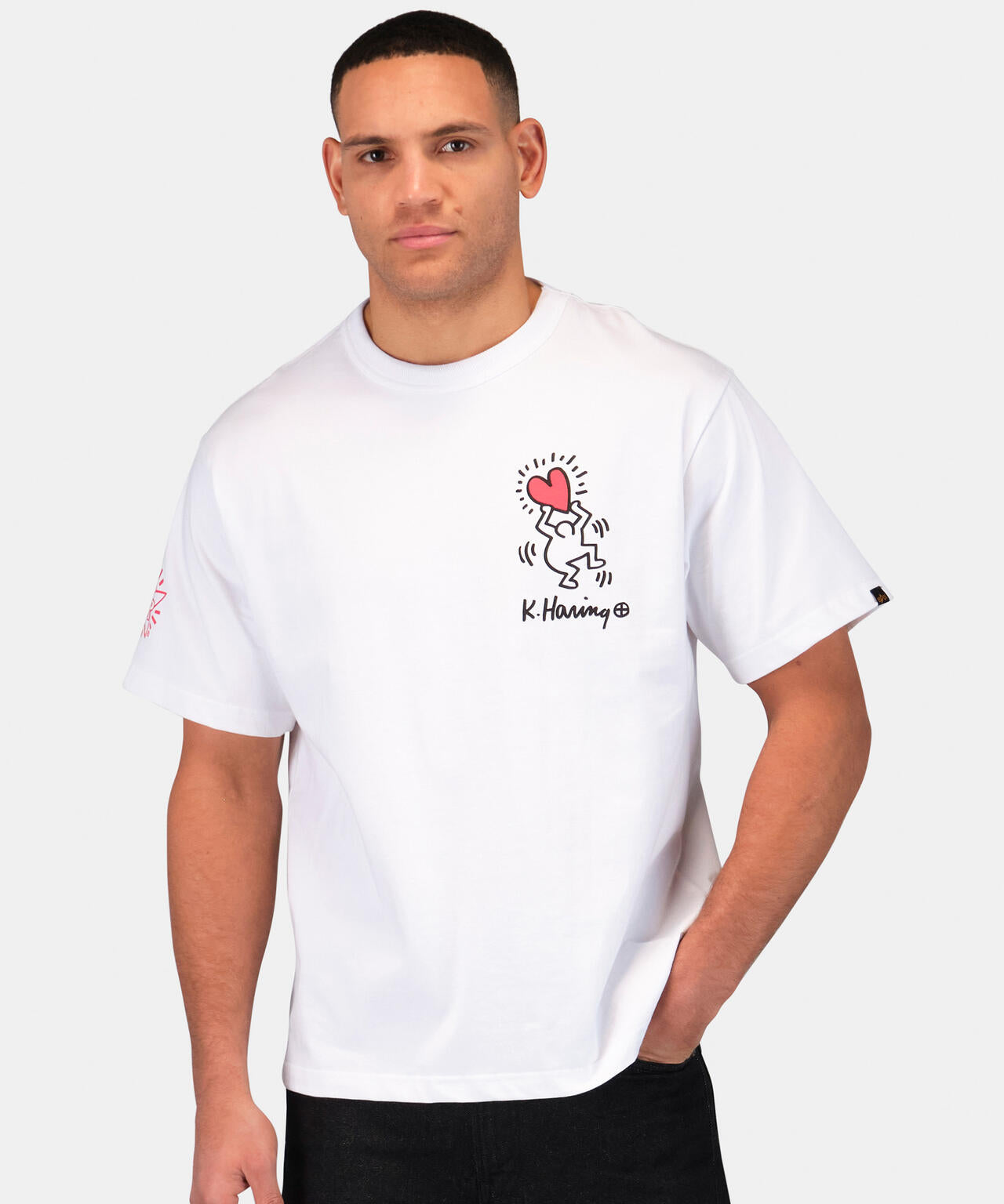 Keith Haring X Alpha GRAPHIC TEE HEART MAN