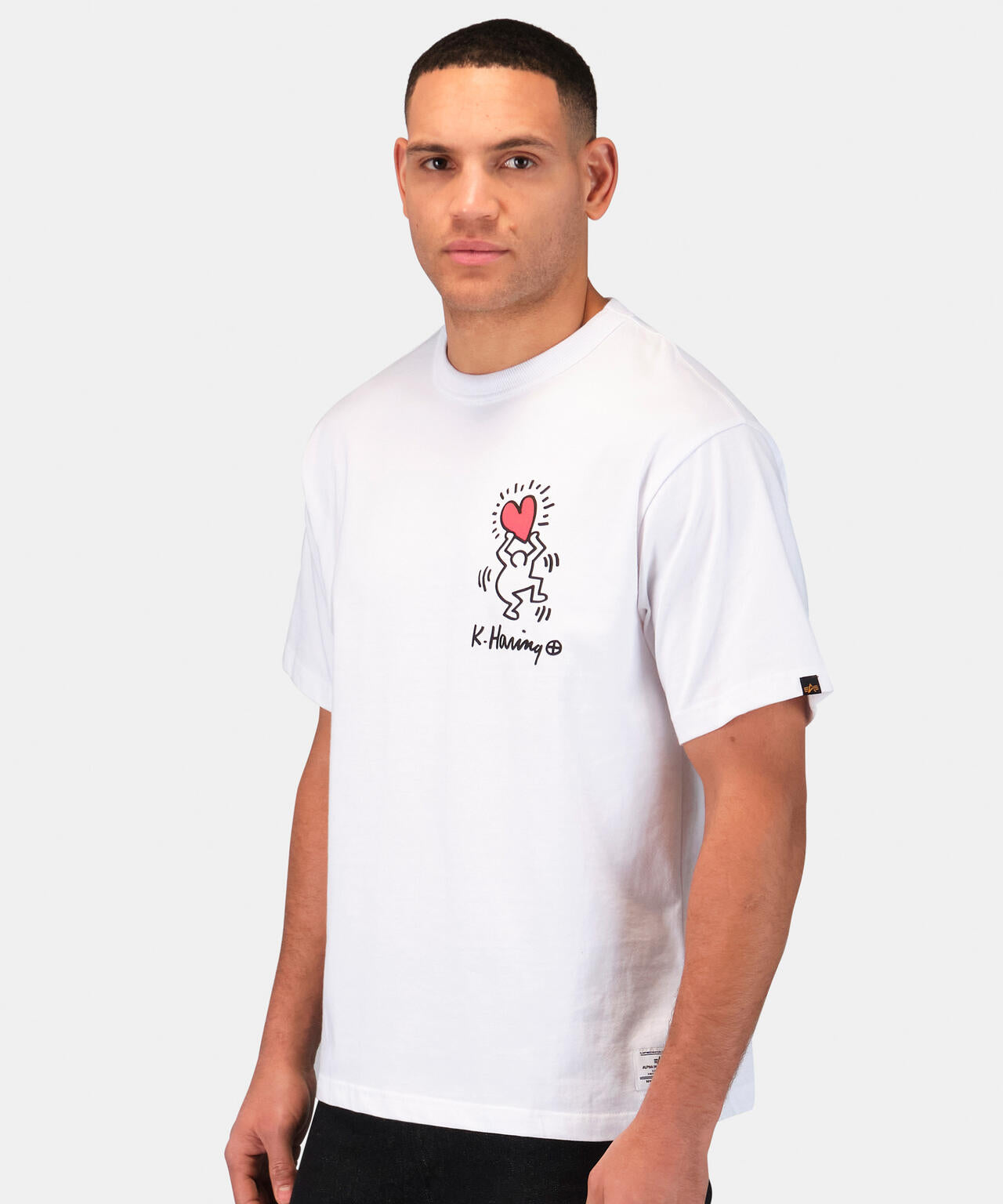 Keith Haring X Alpha GRAPHIC TEE HEART MAN
