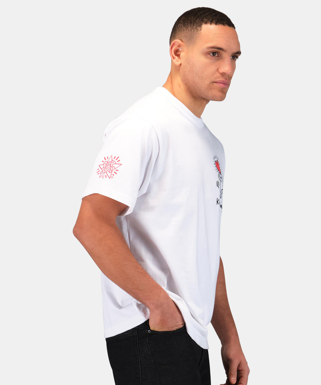 Keith Haring X Alpha GRAPHIC TEE HEART MAN