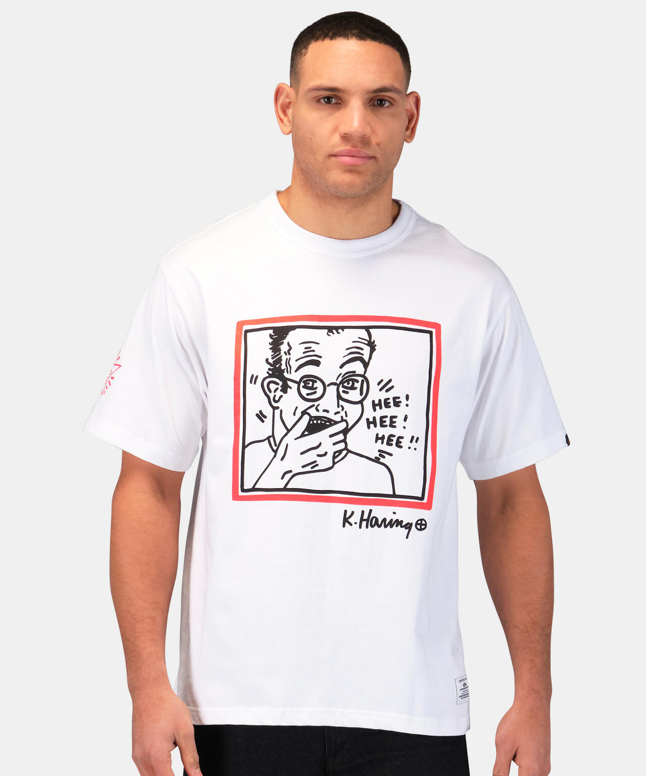 Keith Haring X Alpha GRAPHIC TEE HEE HEE
