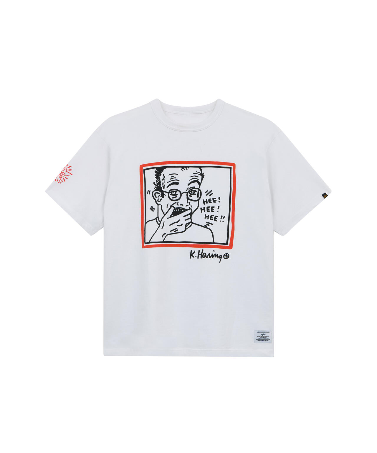 Keith Haring X Alpha GRAPHIC TEE HEE HEE