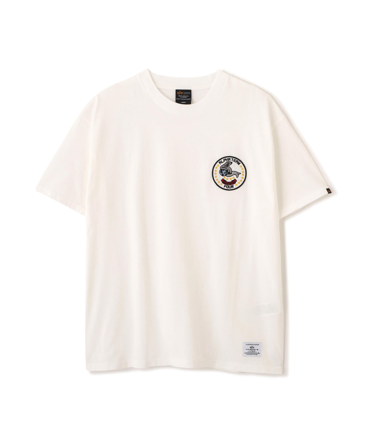MILITARY EMBLEM PATCH T‐SHIRT